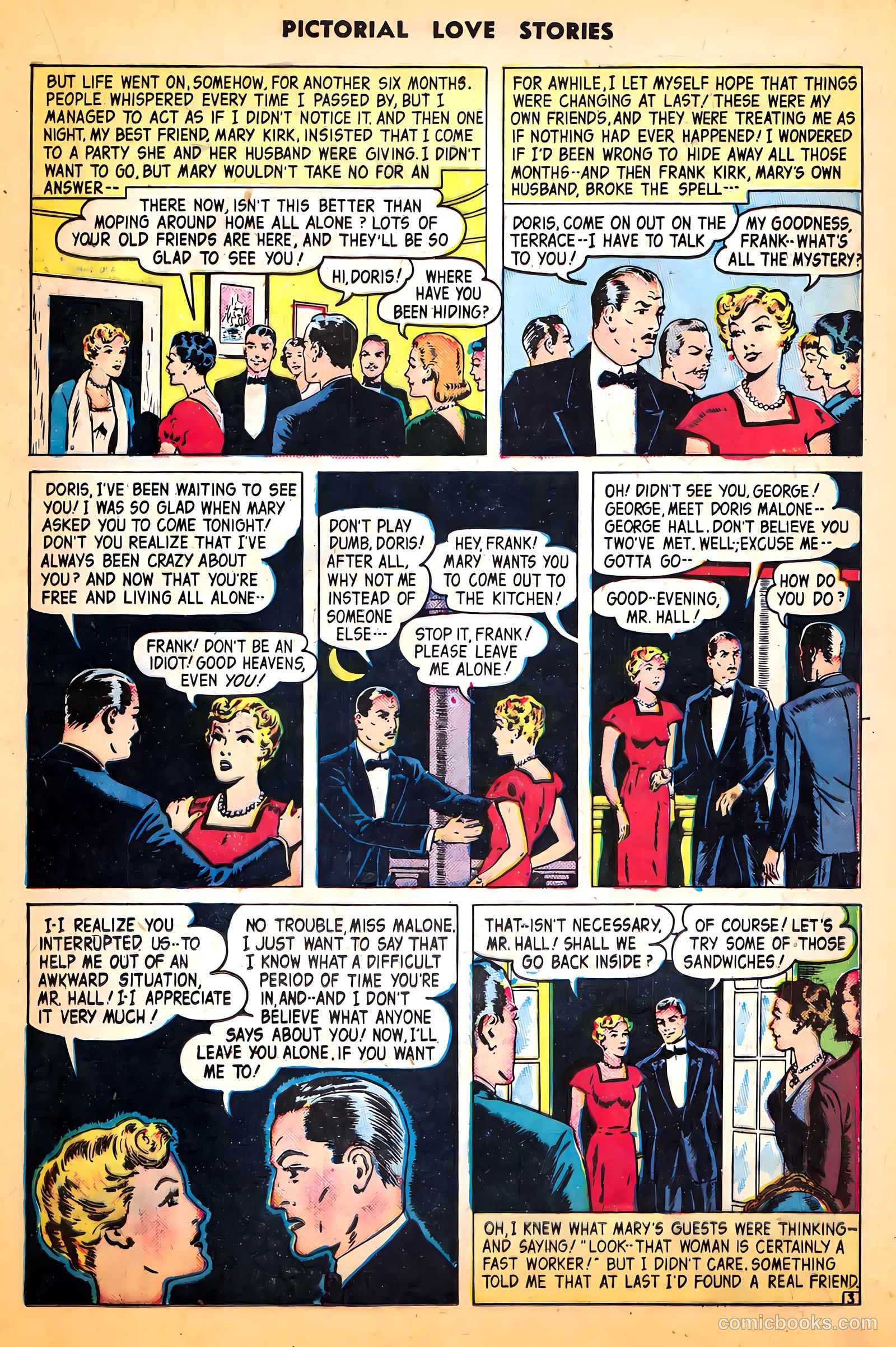Pictorial Love Stories #24 (1950) — page 21 of 37