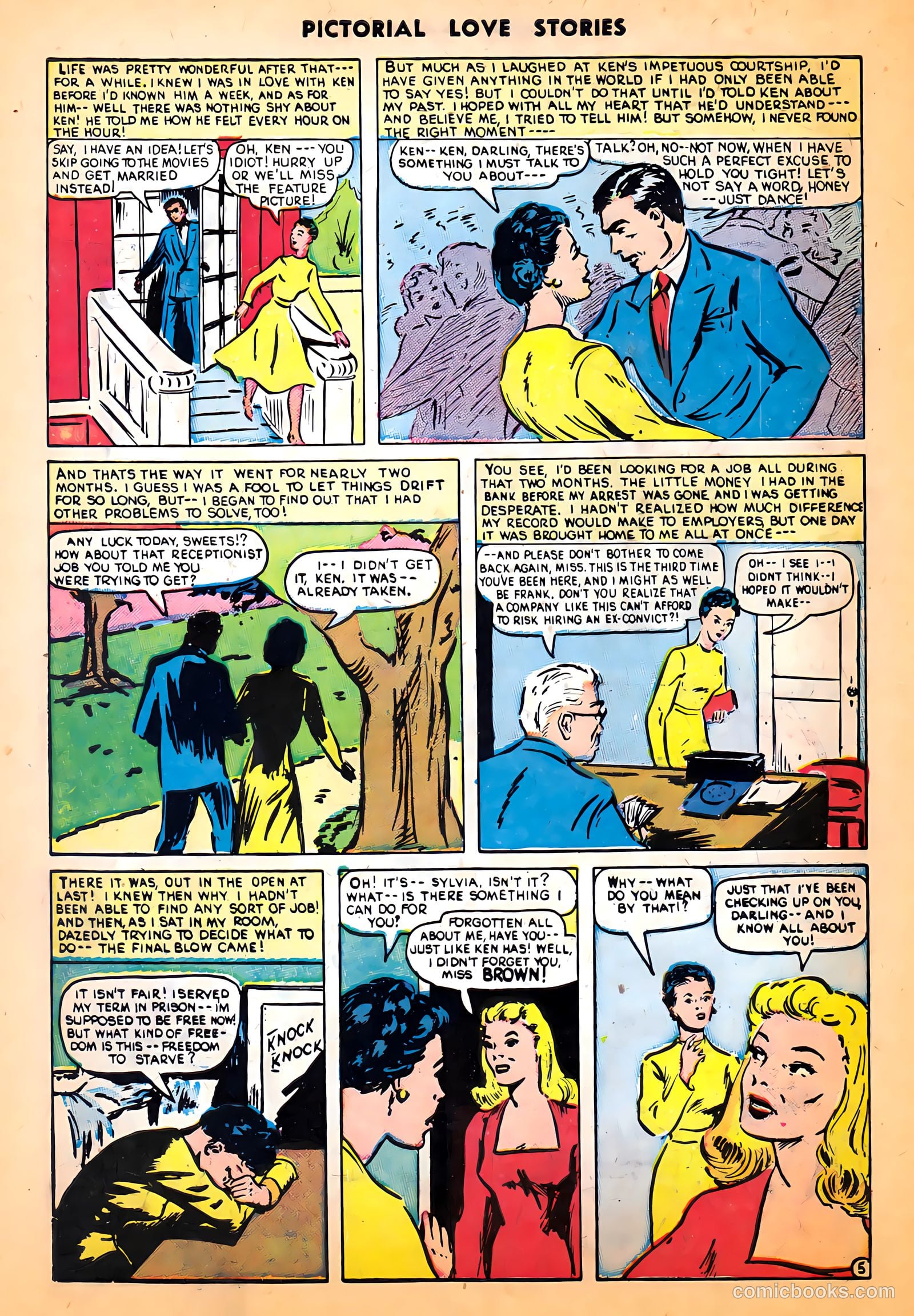 Pictorial Love Stories #24 (1950) — page 30 of 37