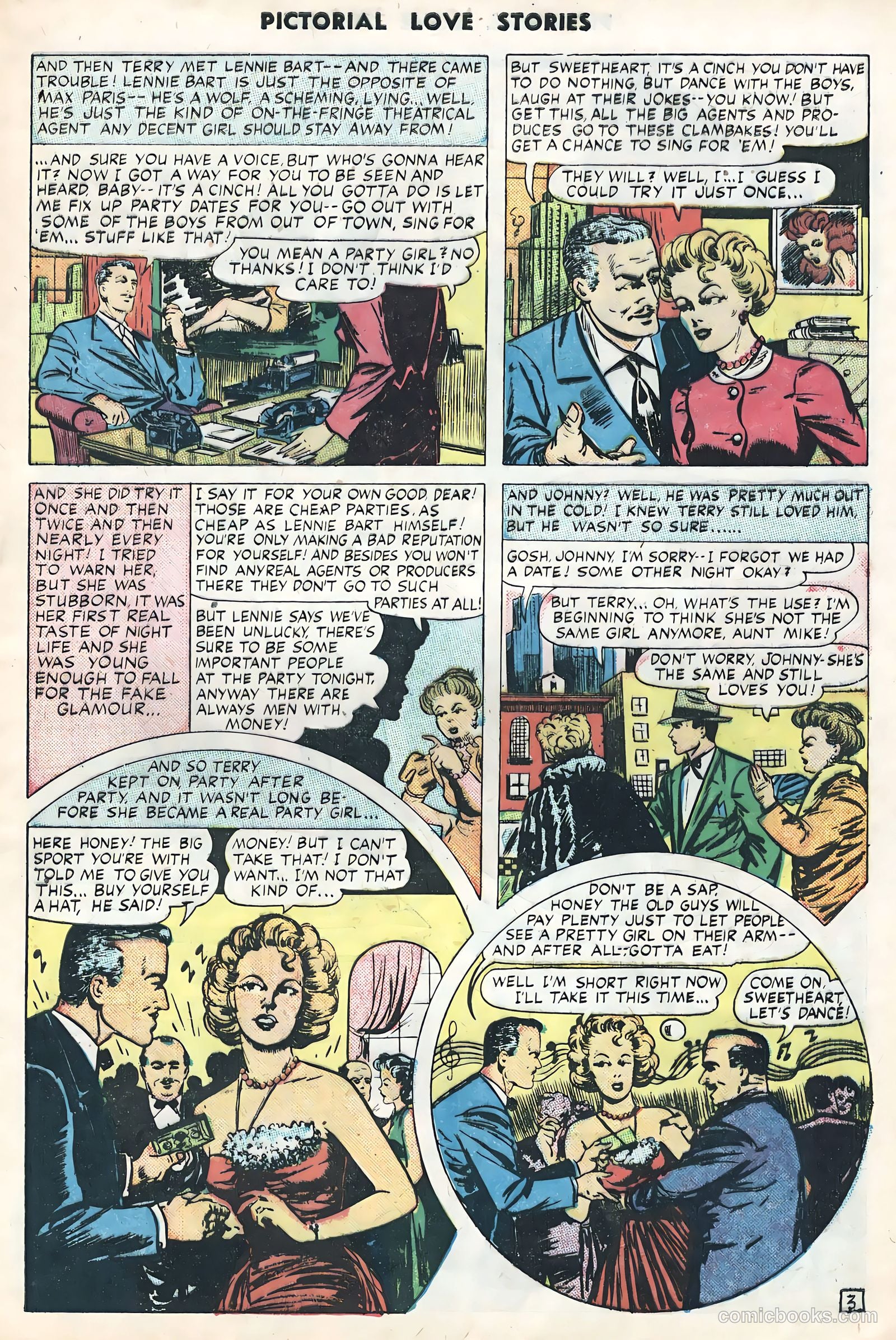 Pictorial Love Stories #25 (1950) — page 5 of 36
