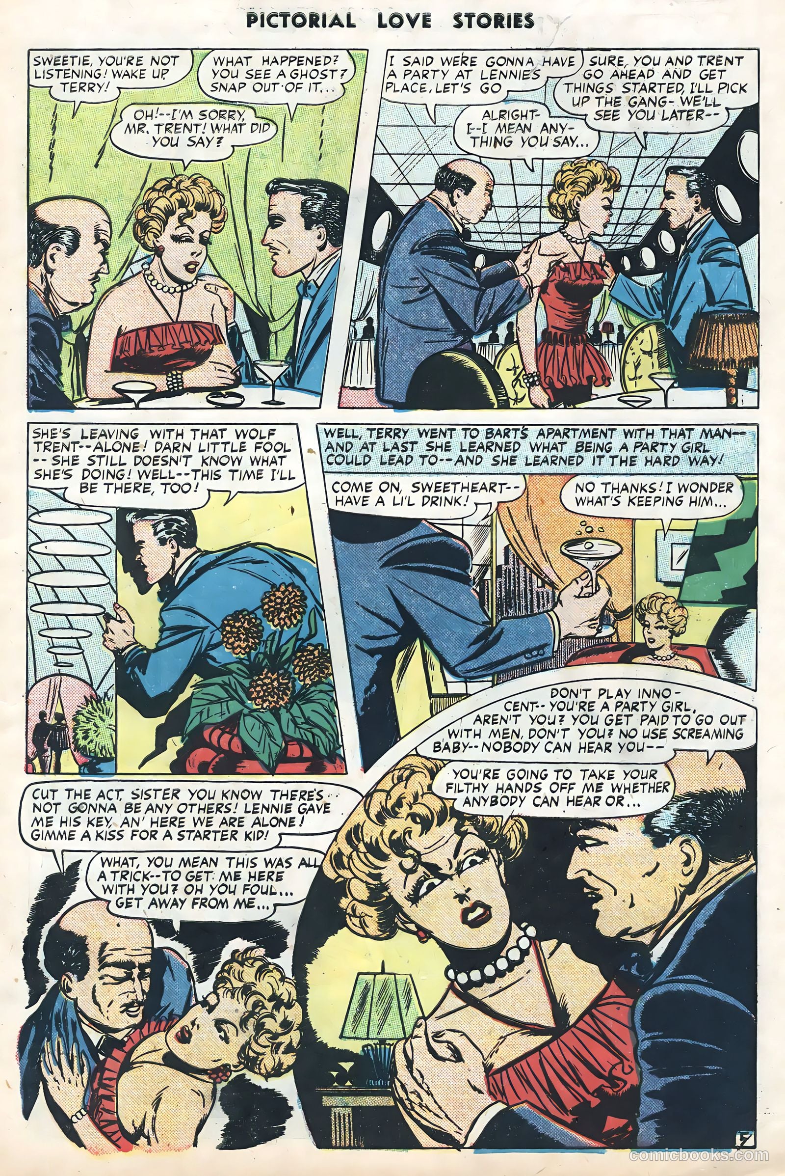 Pictorial Love Stories #25 (1950) — page 7 of 36