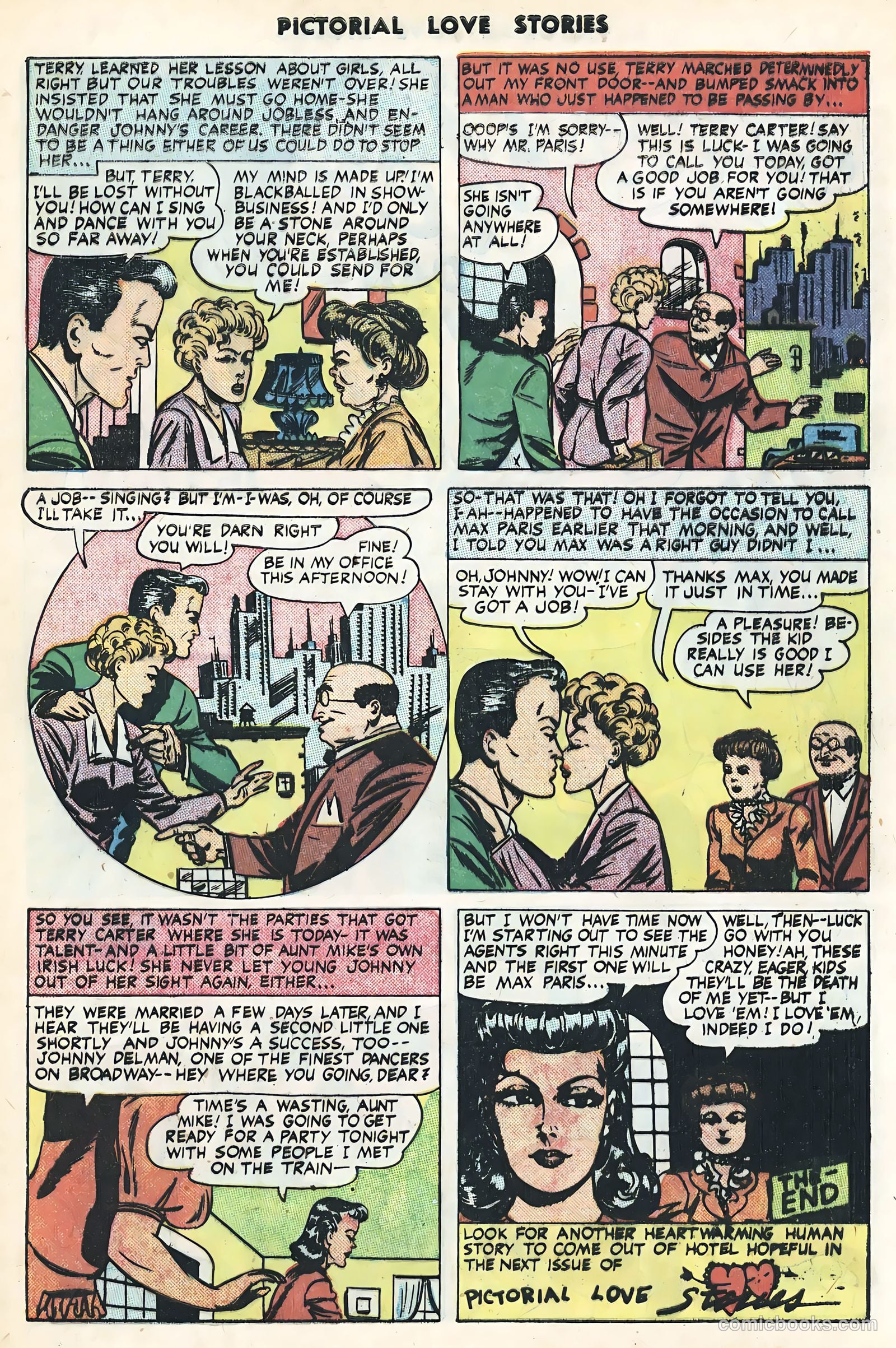 Pictorial Love Stories #25 (1950) — page 9 of 36