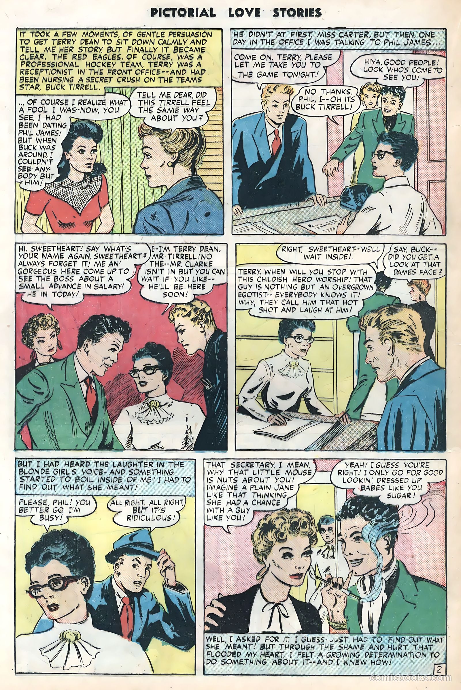 Pictorial Love Stories #25 (1950) — page 20 of 36