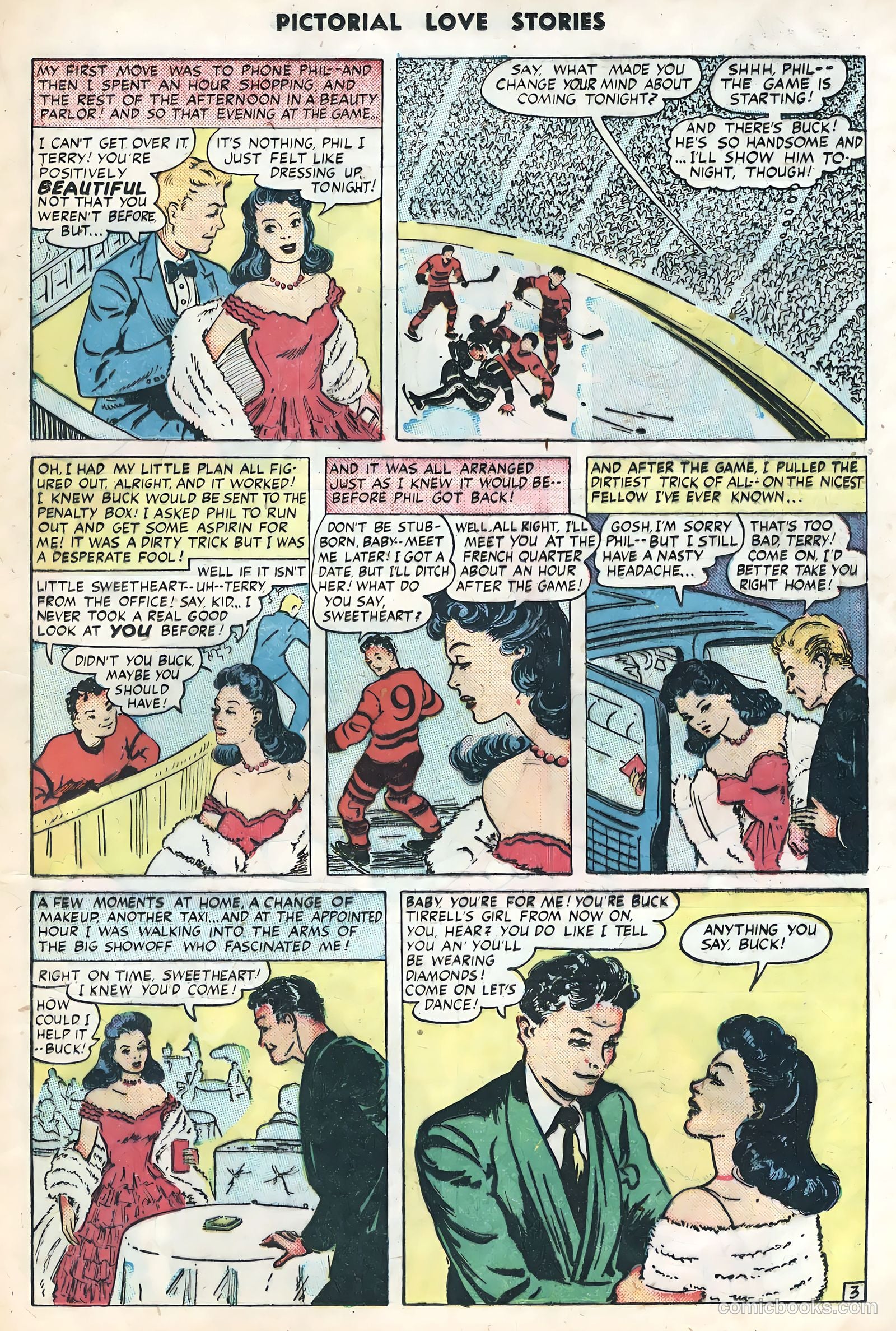 Pictorial Love Stories #25 (1950) — page 21 of 36