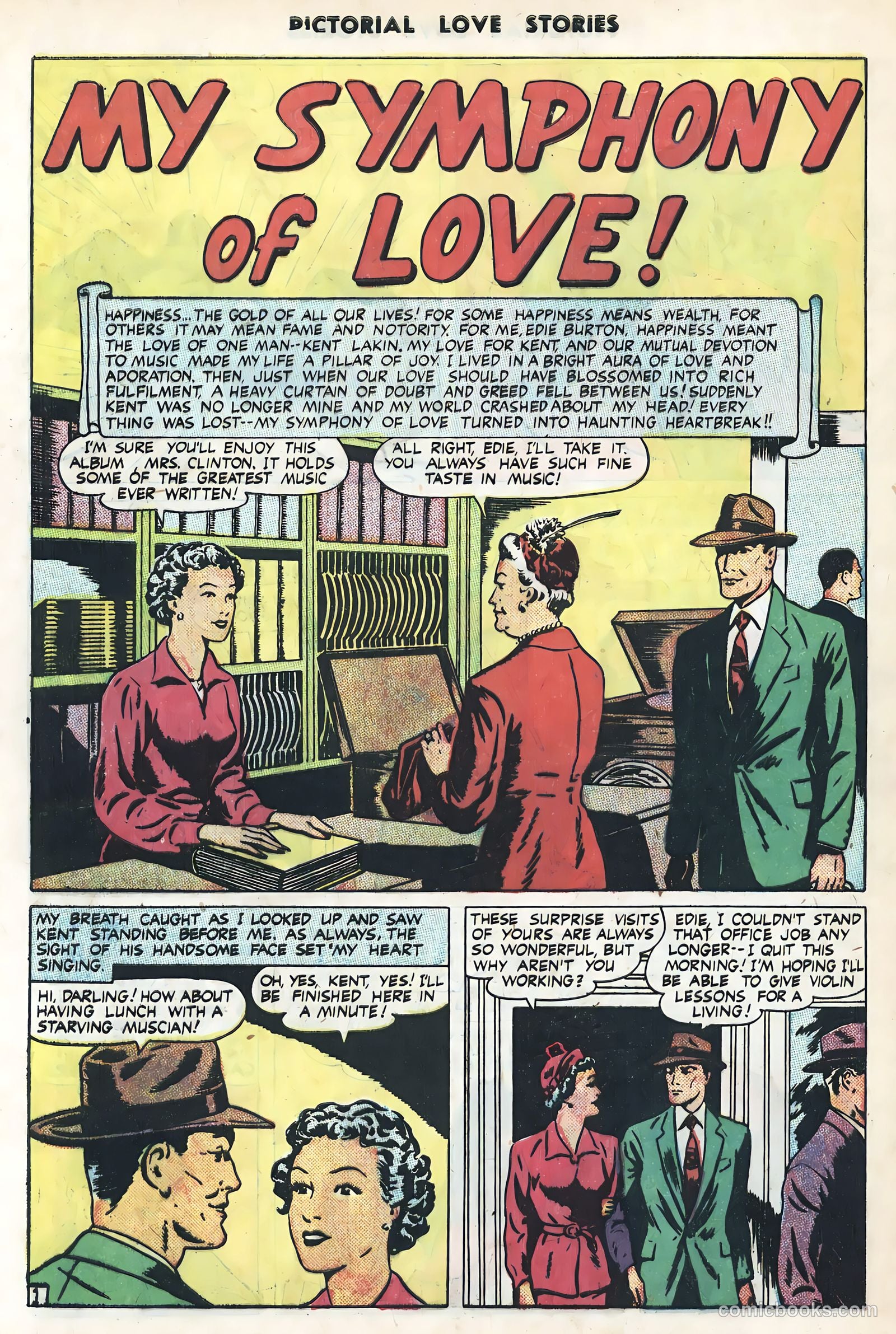 Pictorial Love Stories #25 (1950) — page 28 of 36