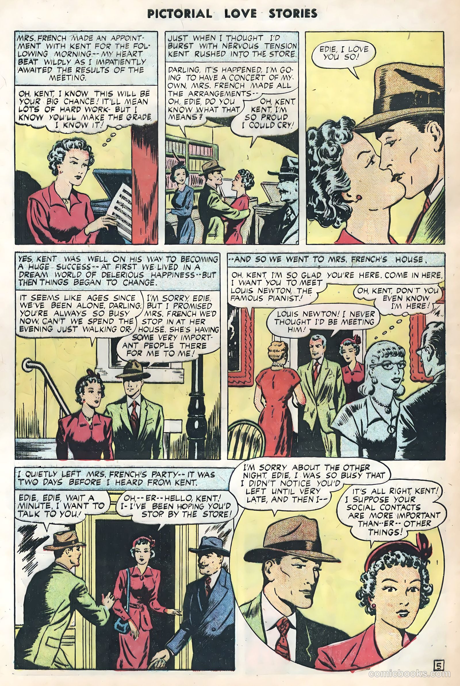 Pictorial Love Stories #25 (1950) — page 32 of 36