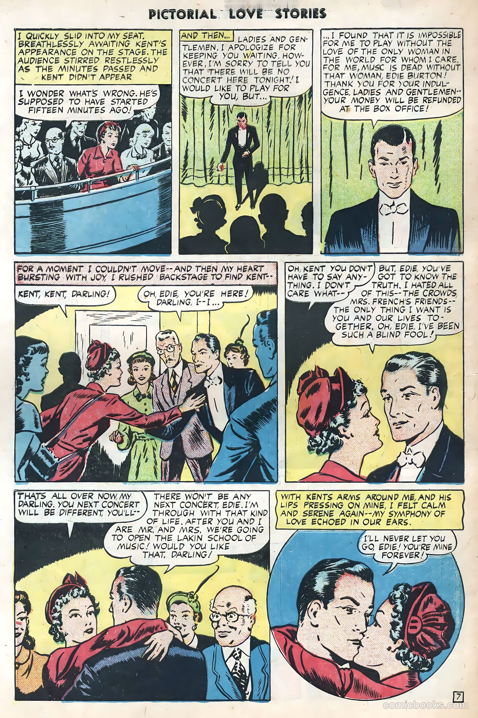Pictorial Love Stories #25 (1950) — page 34 of 36