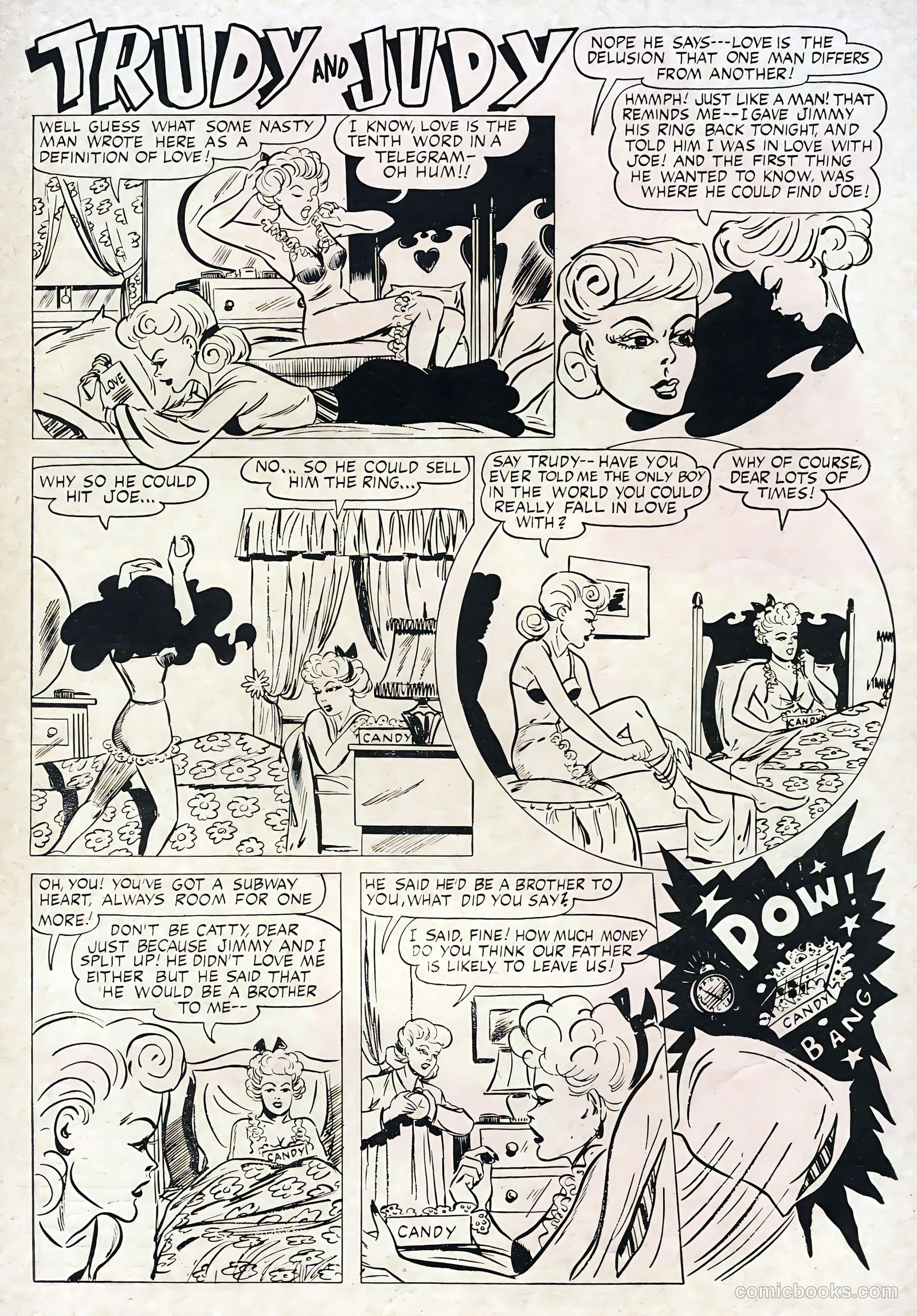 Pictorial Love Stories #25 (1950) — page 35 of 36