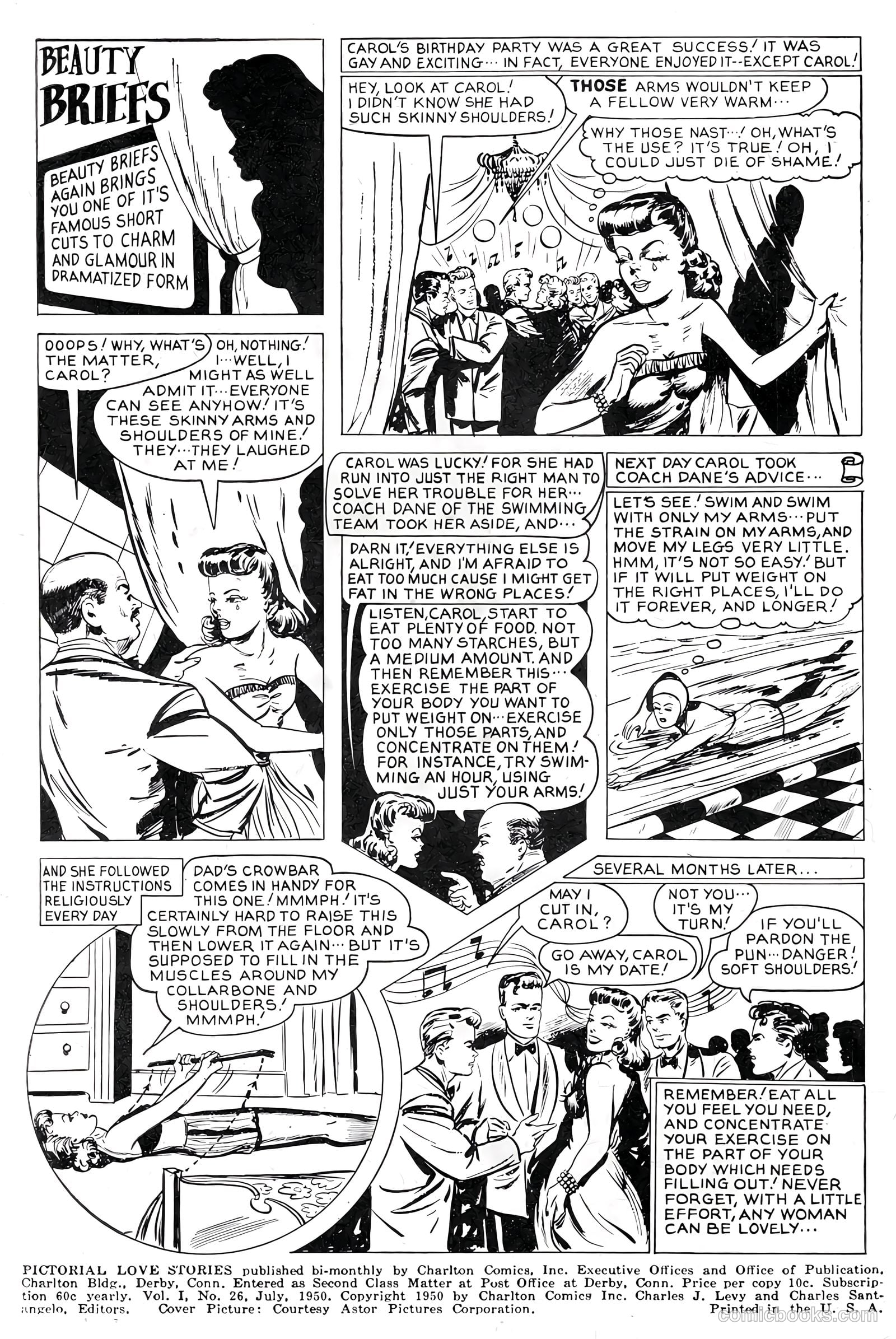 Pictorial Love Stories #26 (1950) — page 2 of 37