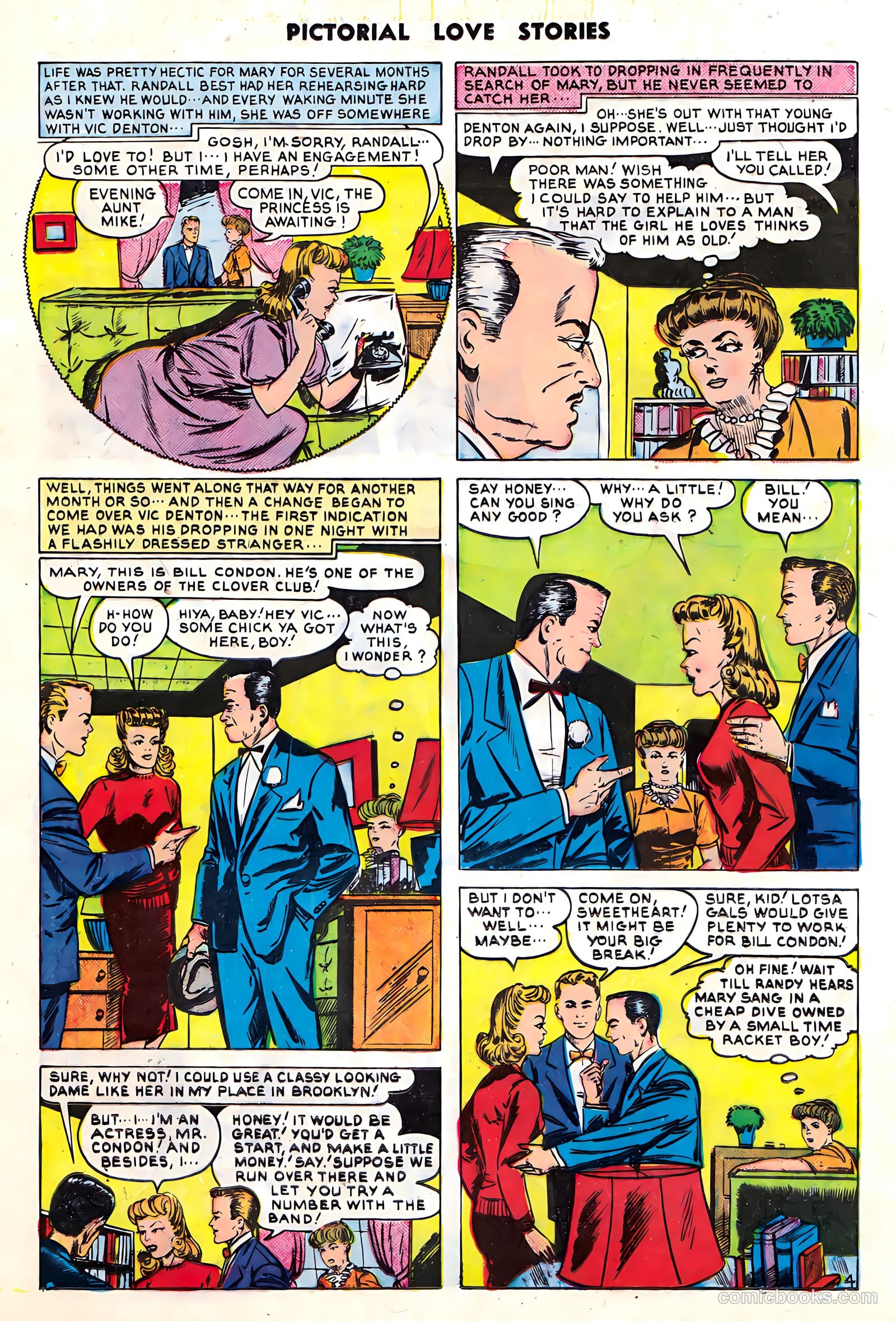 Pictorial Love Stories #26 (1950) — page 13 of 37