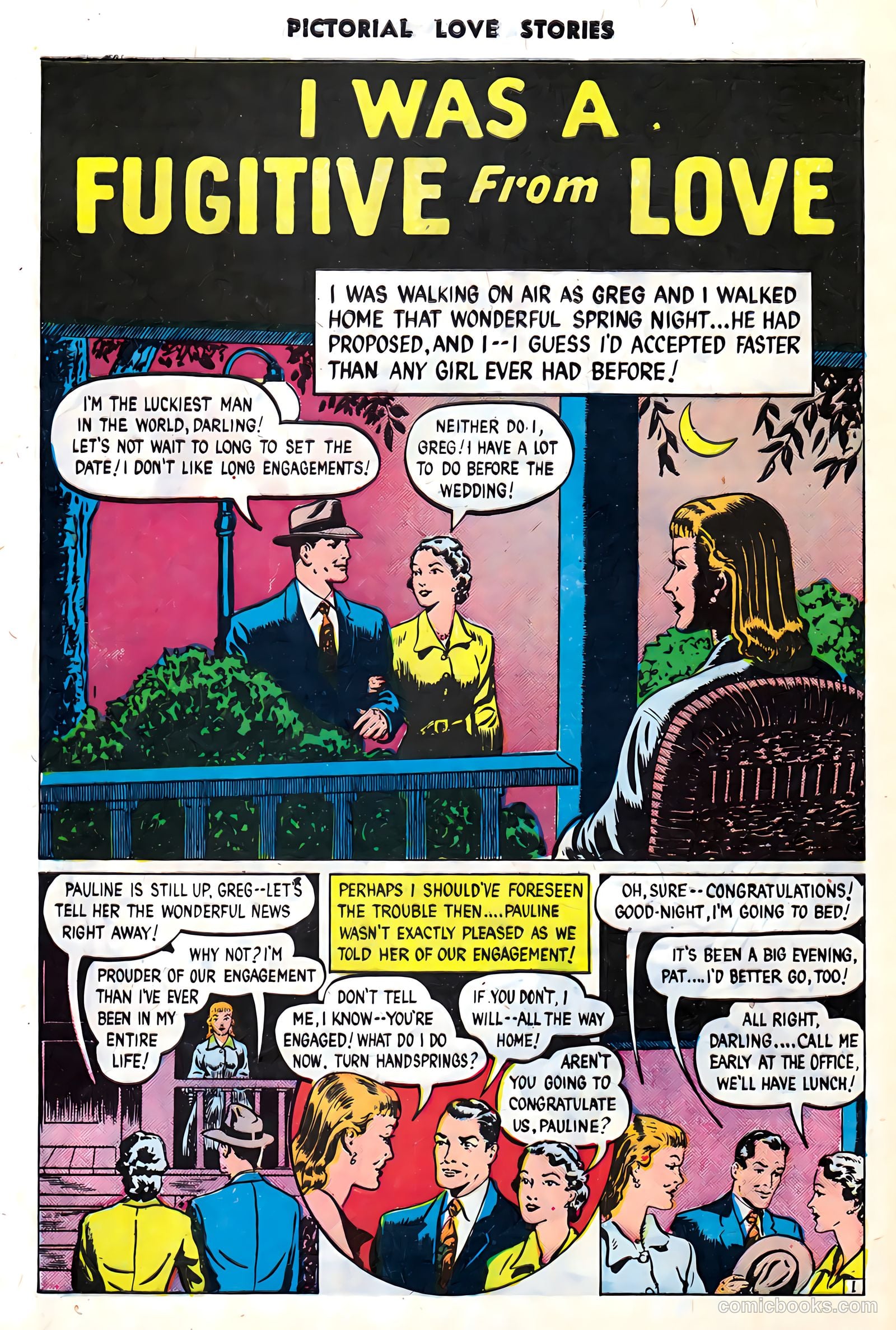 Pictorial Love Stories #26 (1950) — page 28 of 37
