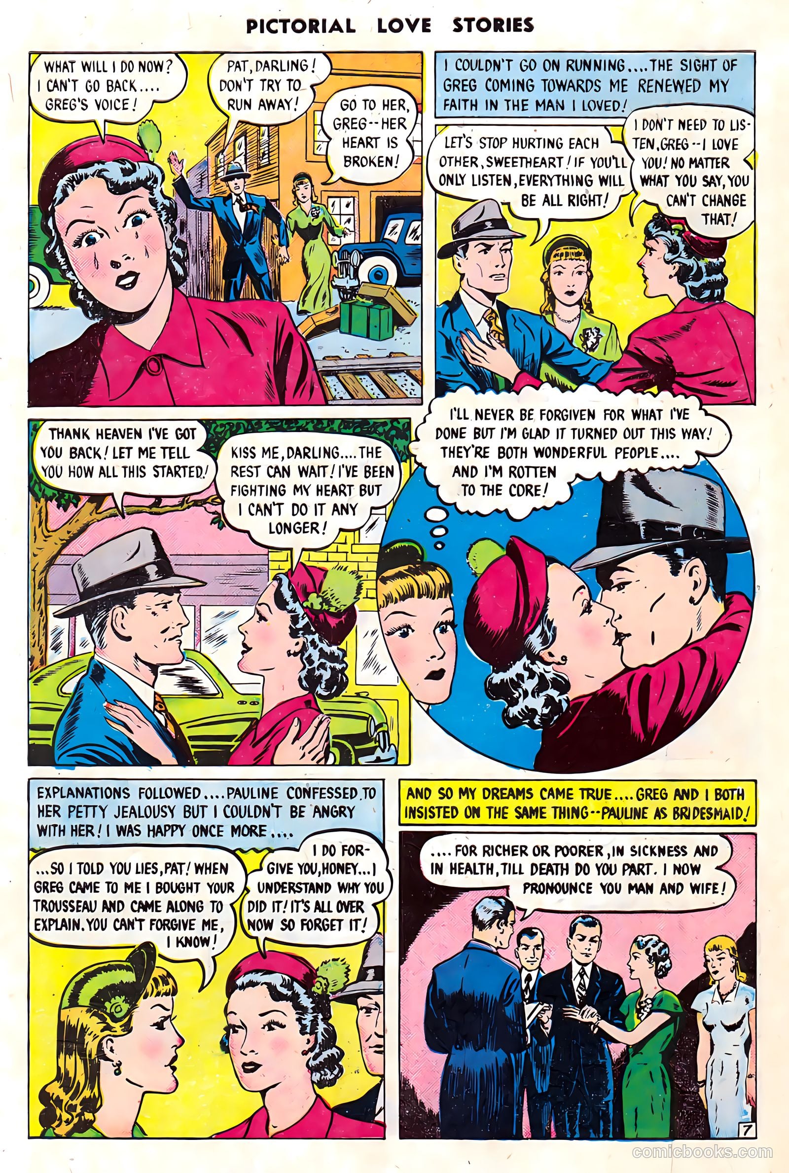 Pictorial Love Stories #26 (1950) — page 34 of 37