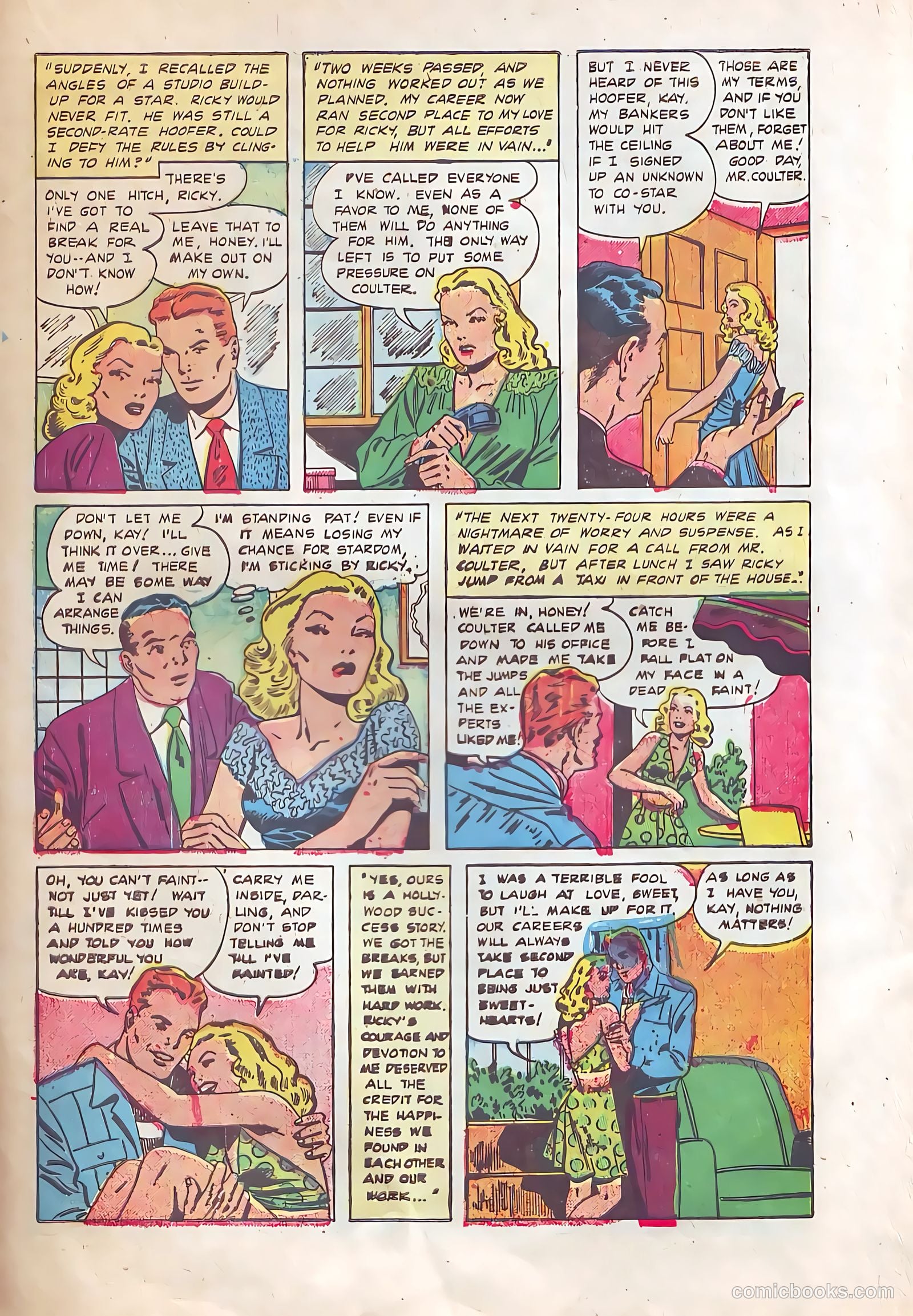 Pictorial Romances #10 (1951) — page 21 of 36