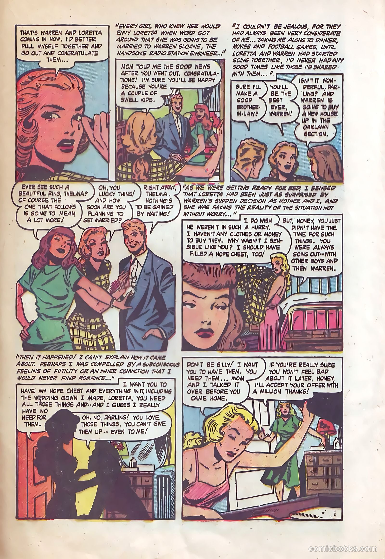 Pictorial Romances #10 (1951) — page 23 of 36
