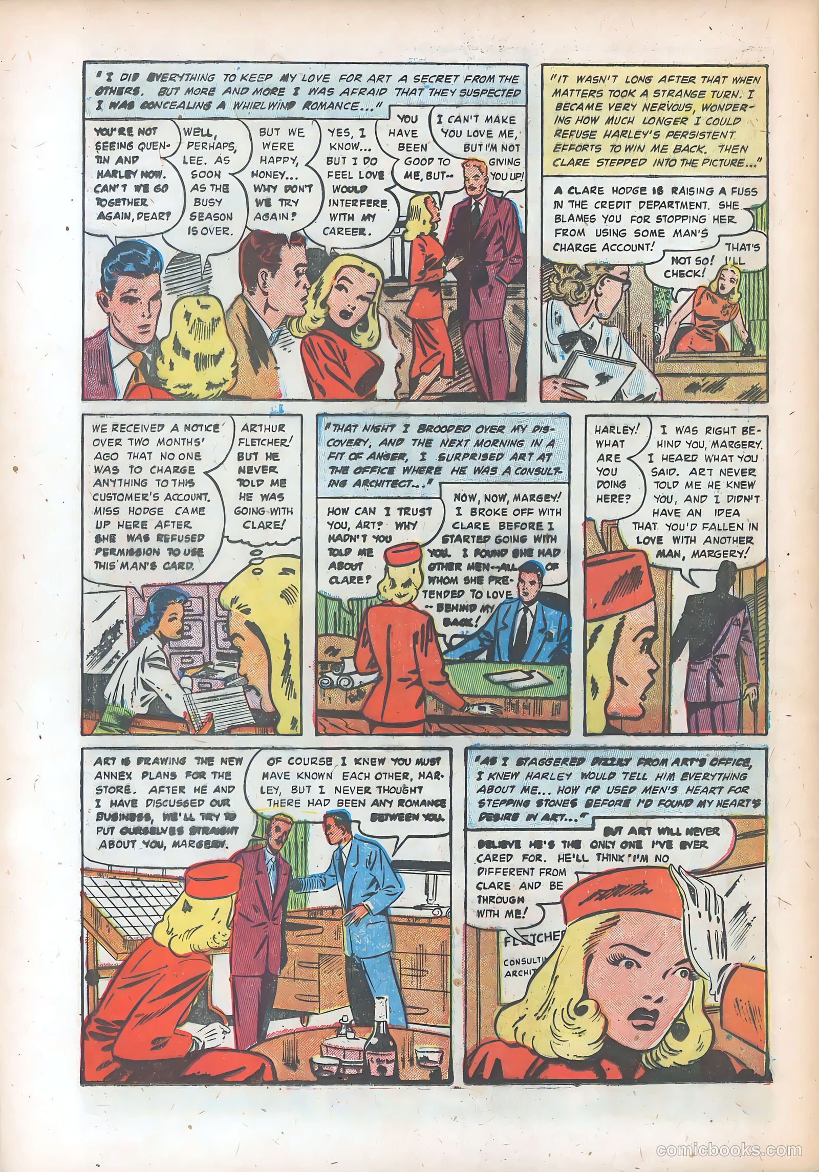 Pictorial Romances #11 (1952) — page 32 of 36