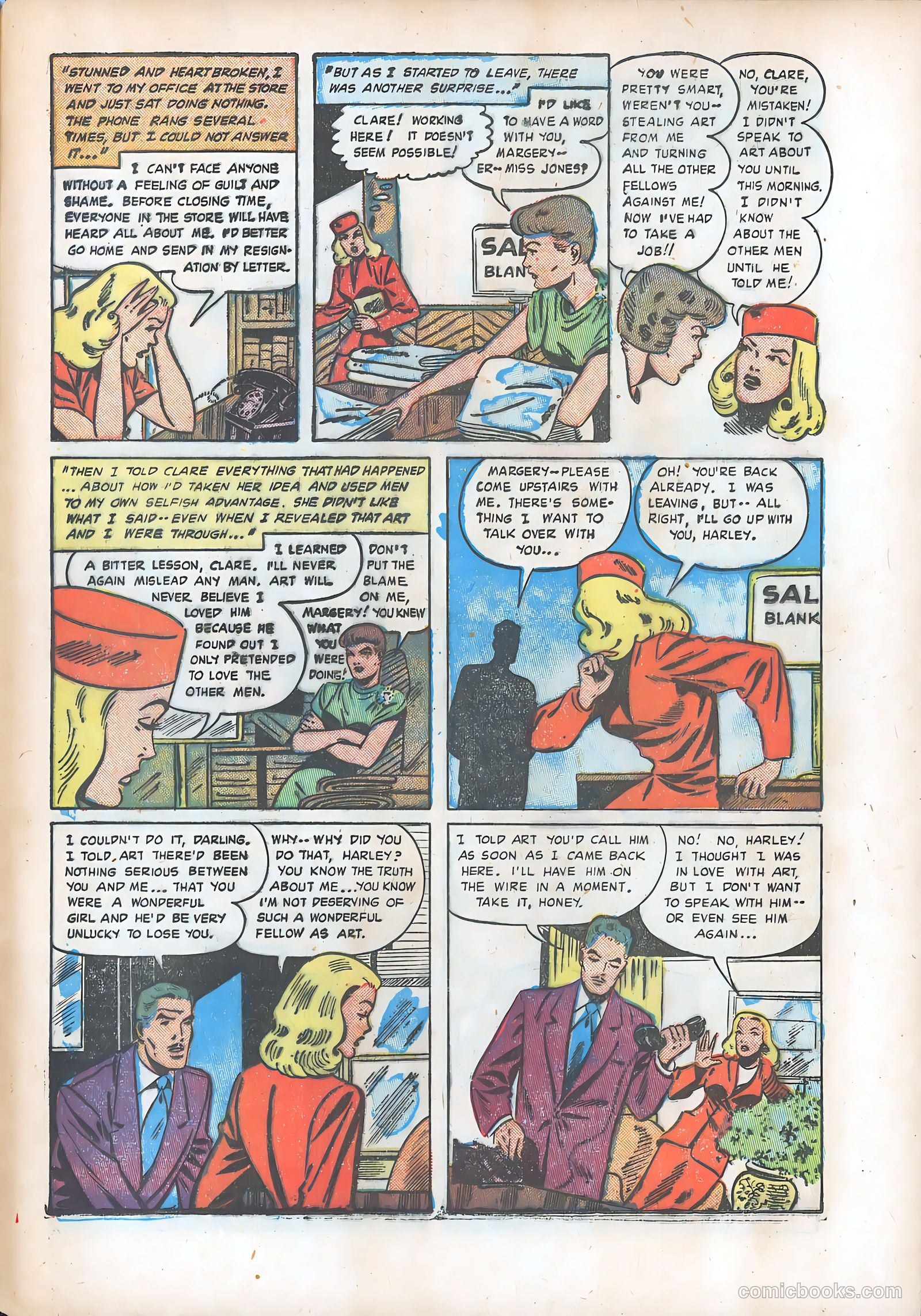 Pictorial Romances #11 (1952) — page 33 of 36