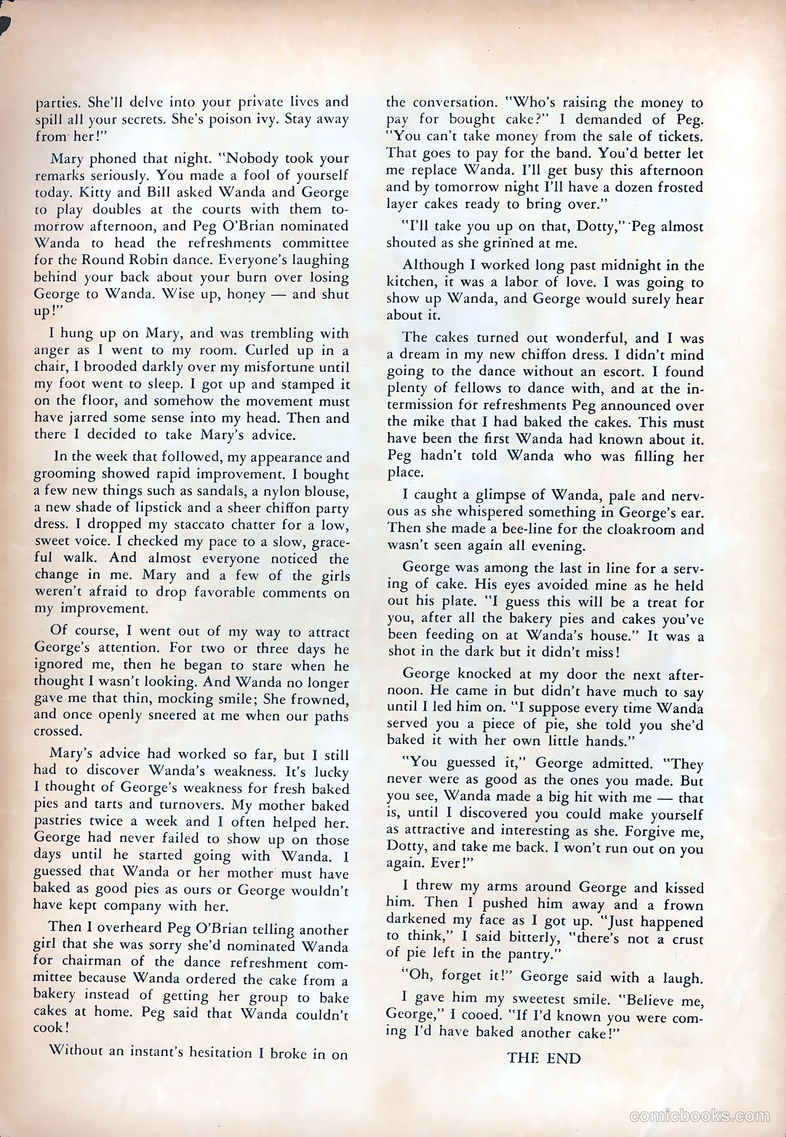 Pictorial Romances #11 (1952) — page 35 of 36