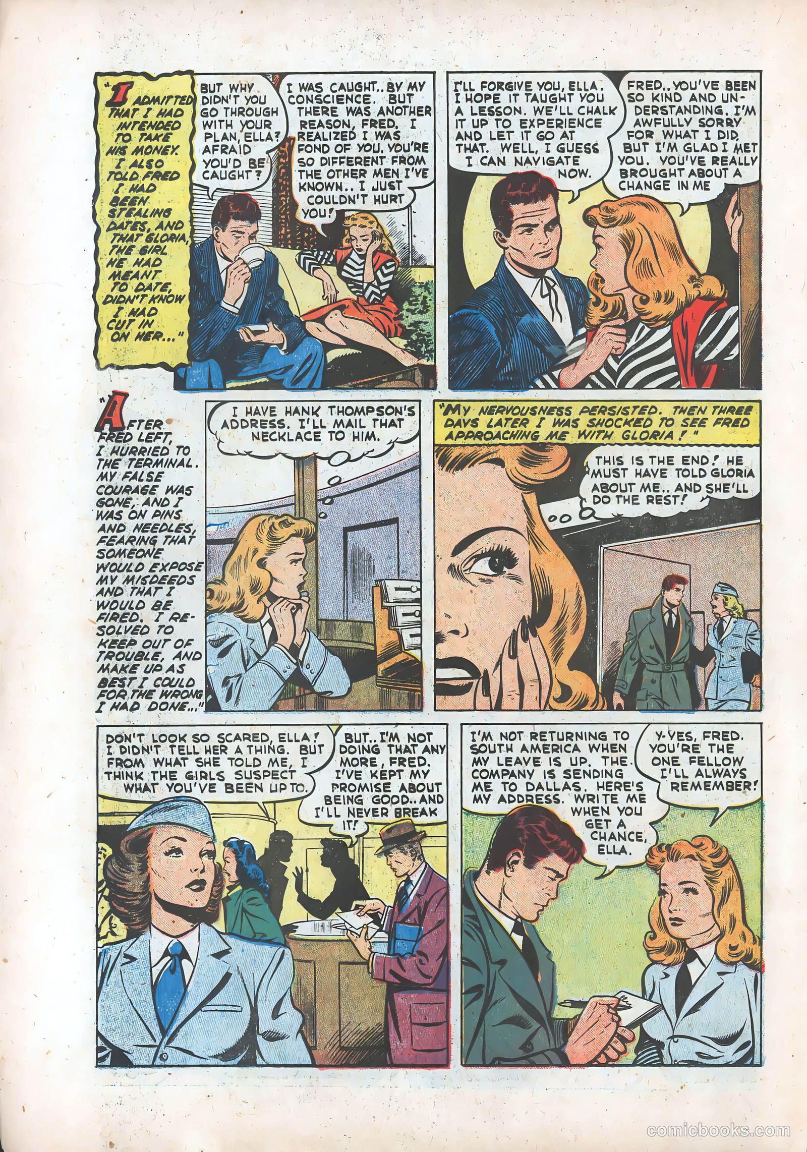 Pictorial Romances #12 (1952) — page 8 of 36