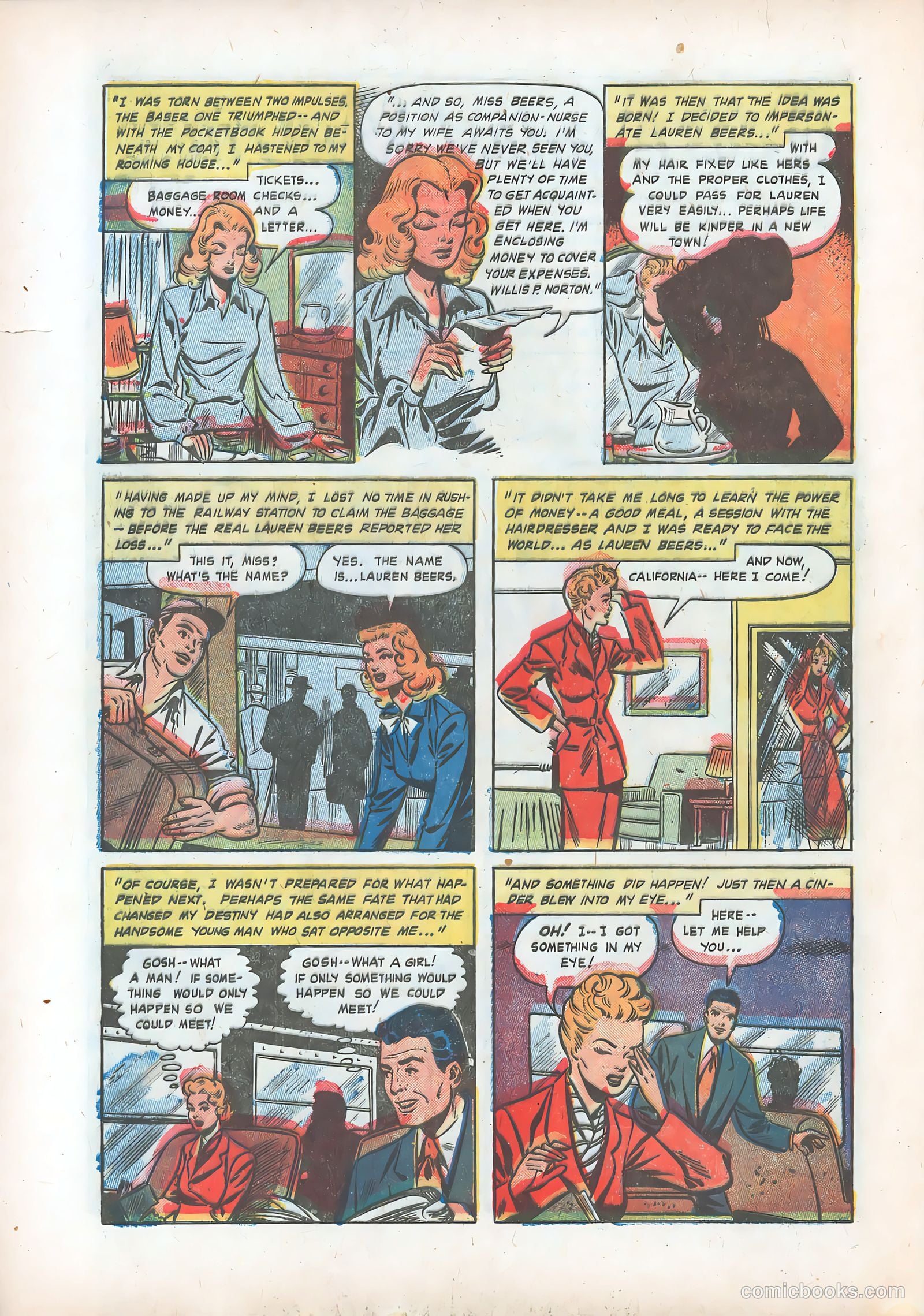 Pictorial Romances #12 (1952) — page 22 of 36