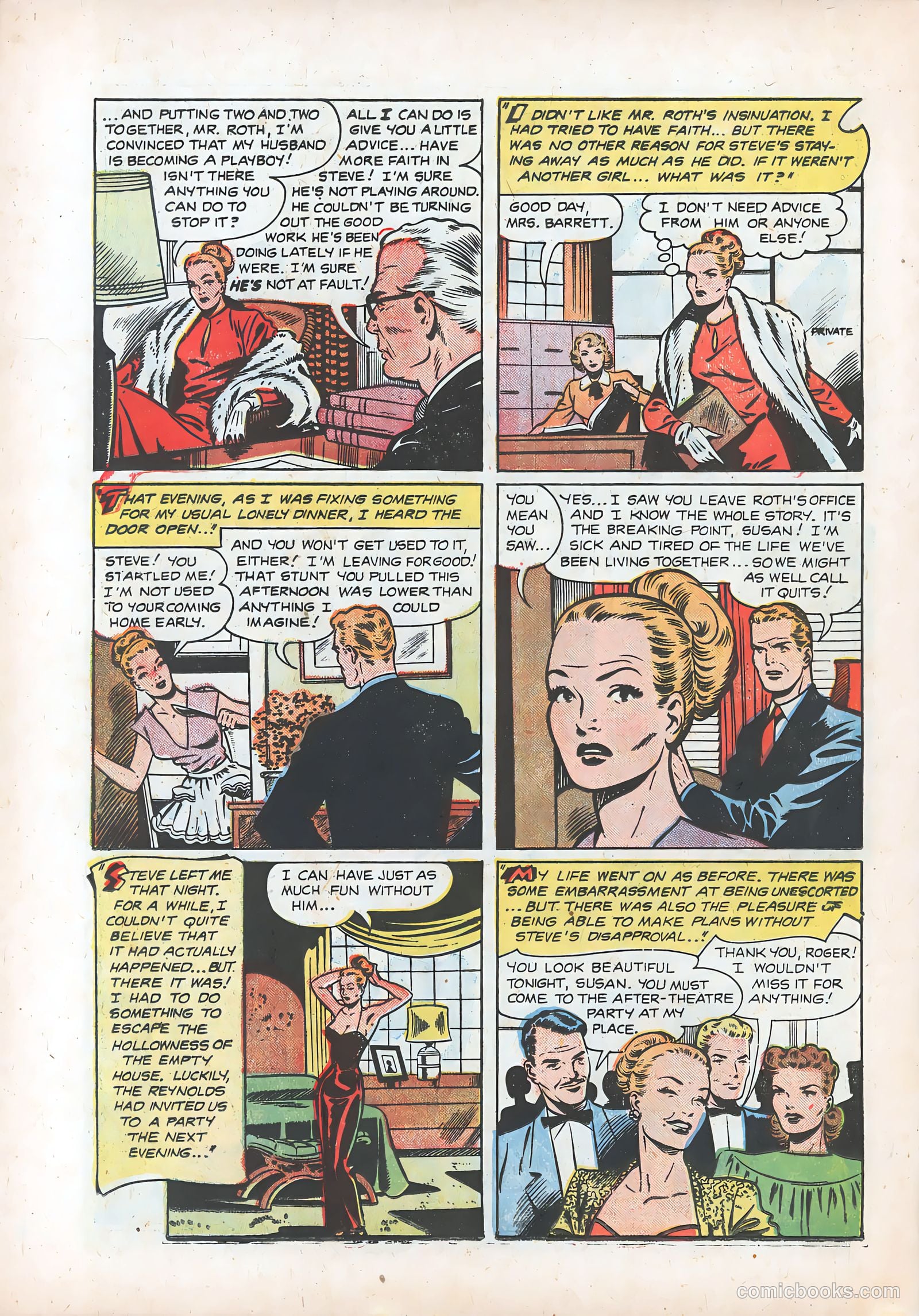 Pictorial Romances #12 (1952) — page 32 of 36