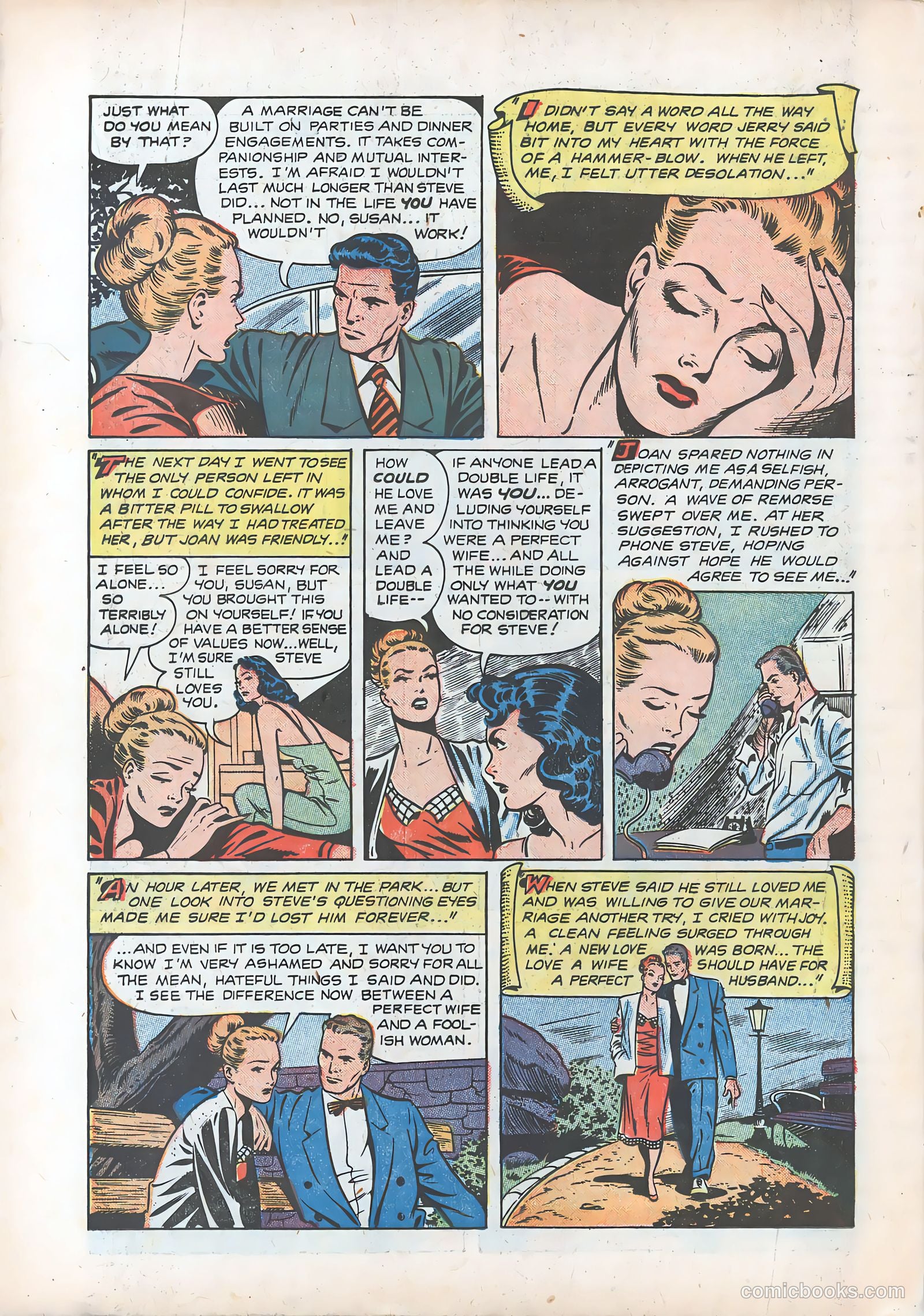 Pictorial Romances #12 (1952) — page 34 of 36