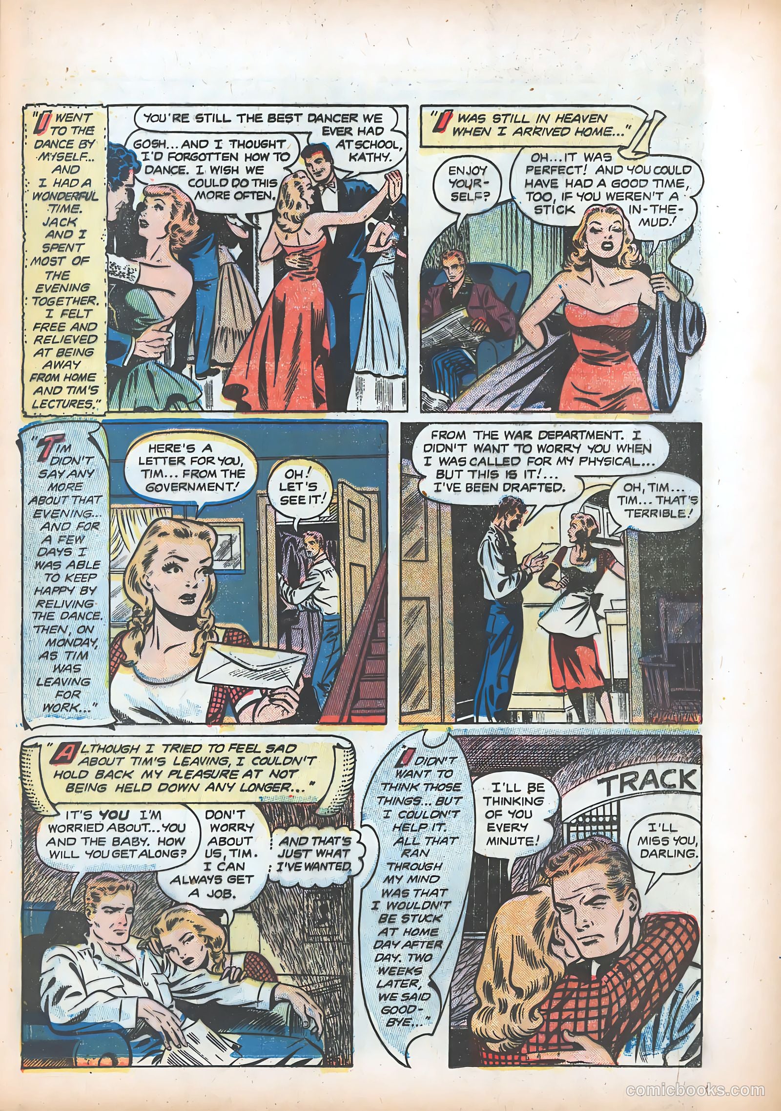 Pictorial Romances #13 (1952) — page 7 of 36