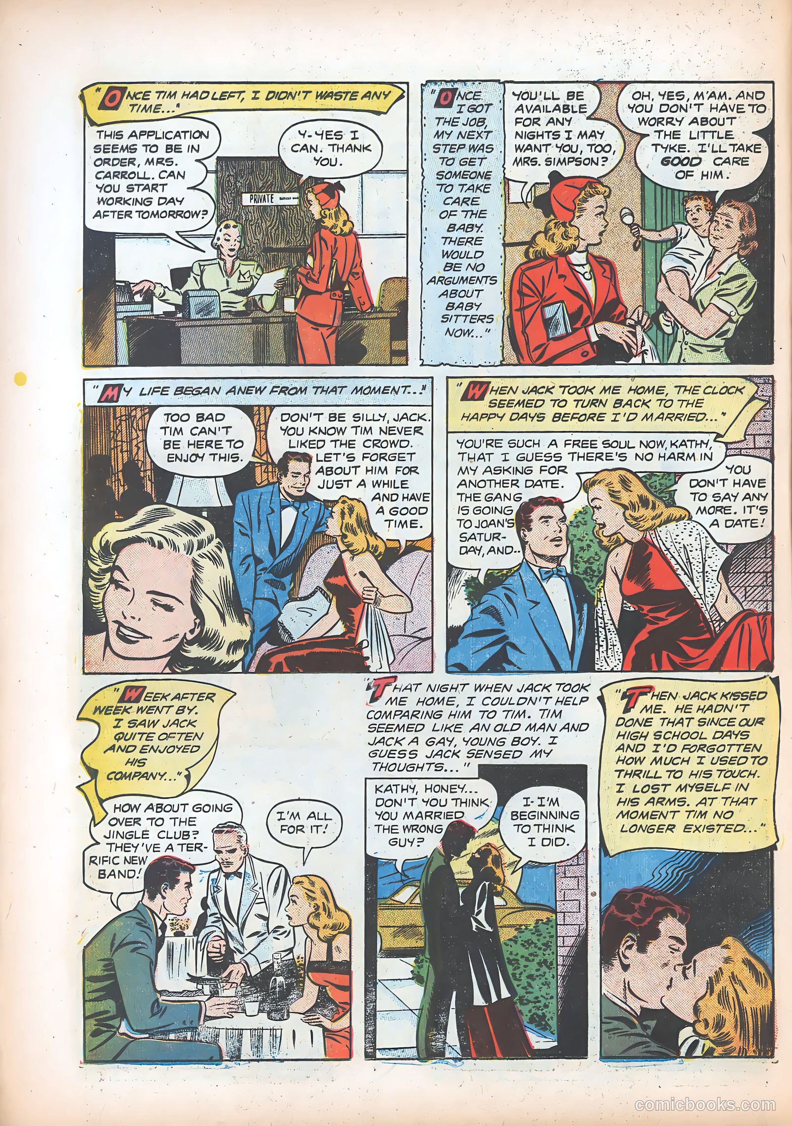 Pictorial Romances #13 (1952) — page 8 of 36