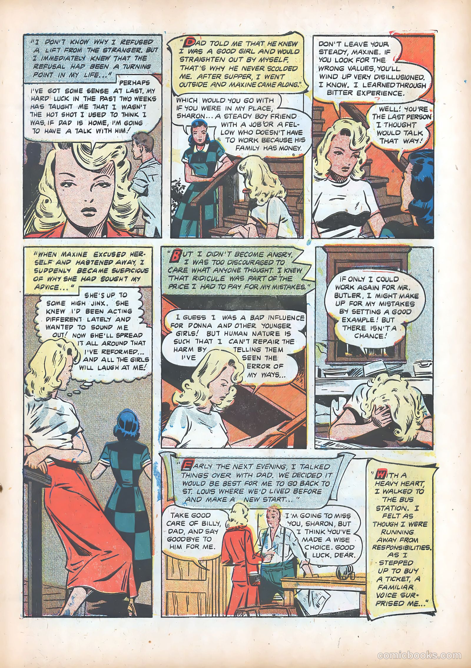 Pictorial Romances #13 (1952) — page 19 of 36