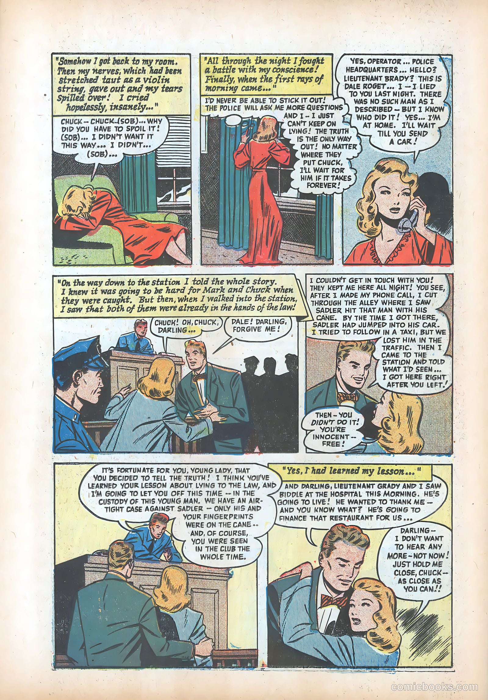 Pictorial Romances #13 (1952) — page 34 of 36
