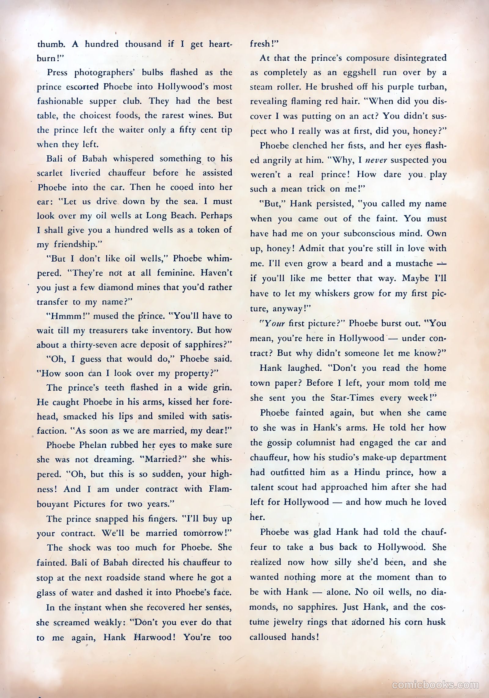 Pictorial Romances #13 (1952) — page 35 of 36