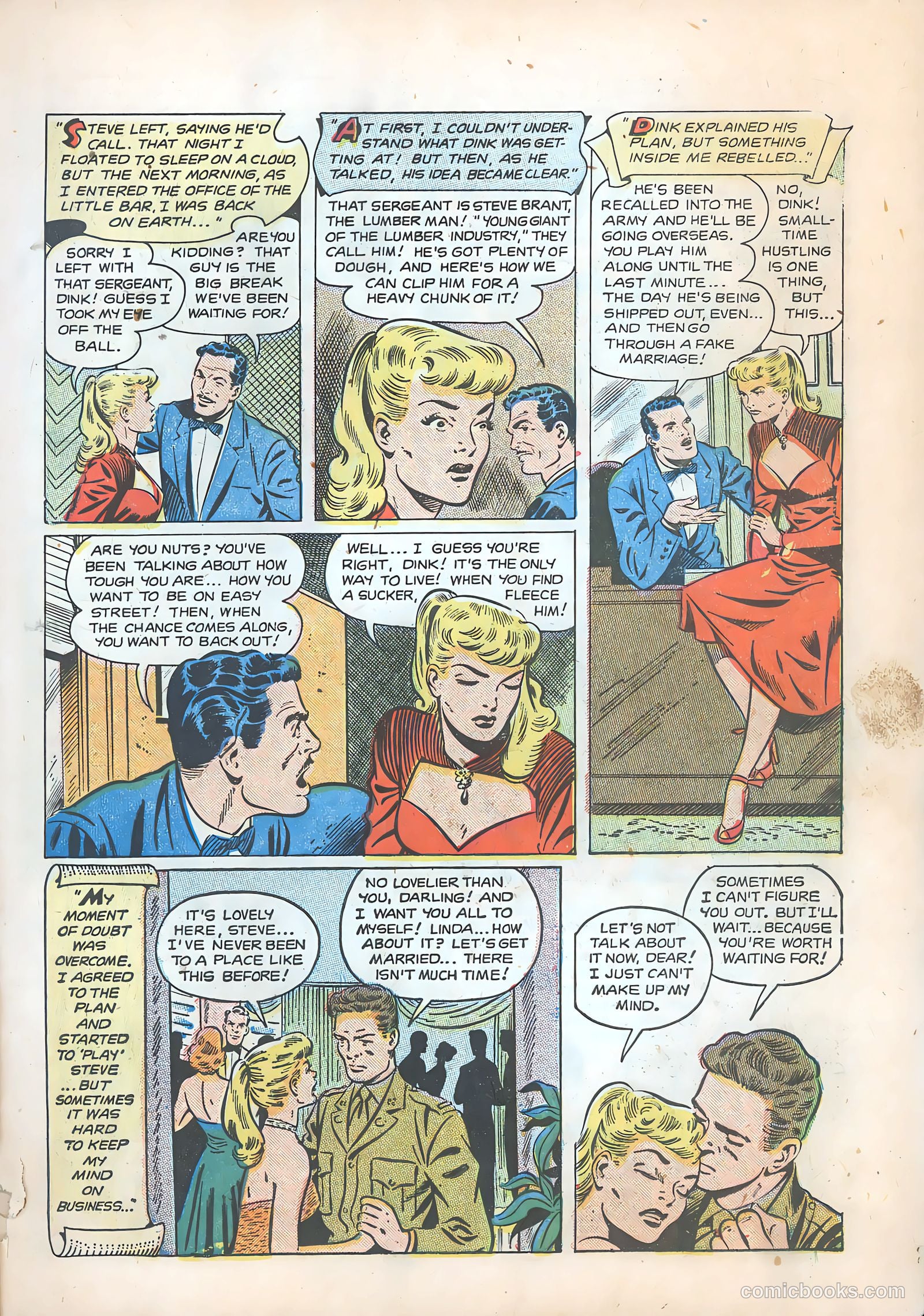 Pictorial Romances #14 (1952) — page 7 of 36