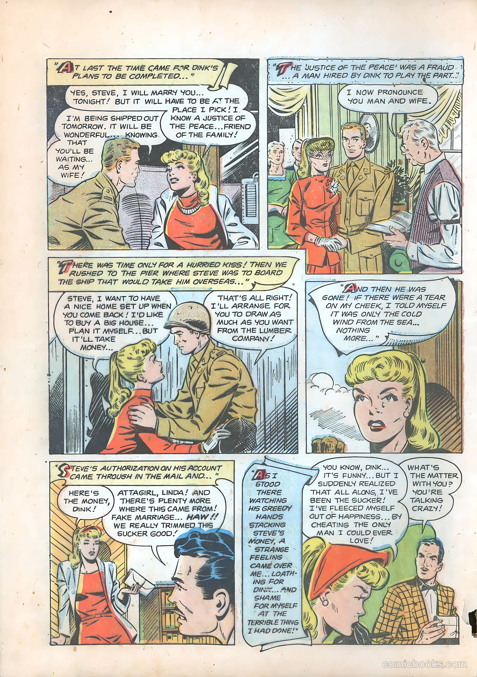 Pictorial Romances #14 (1952) — page 8 of 36