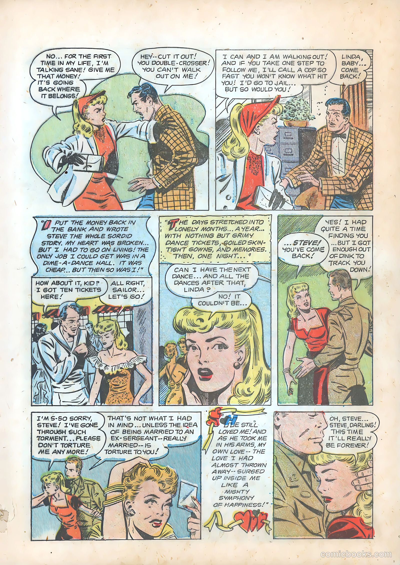 Pictorial Romances #14 (1952) — page 9 of 36