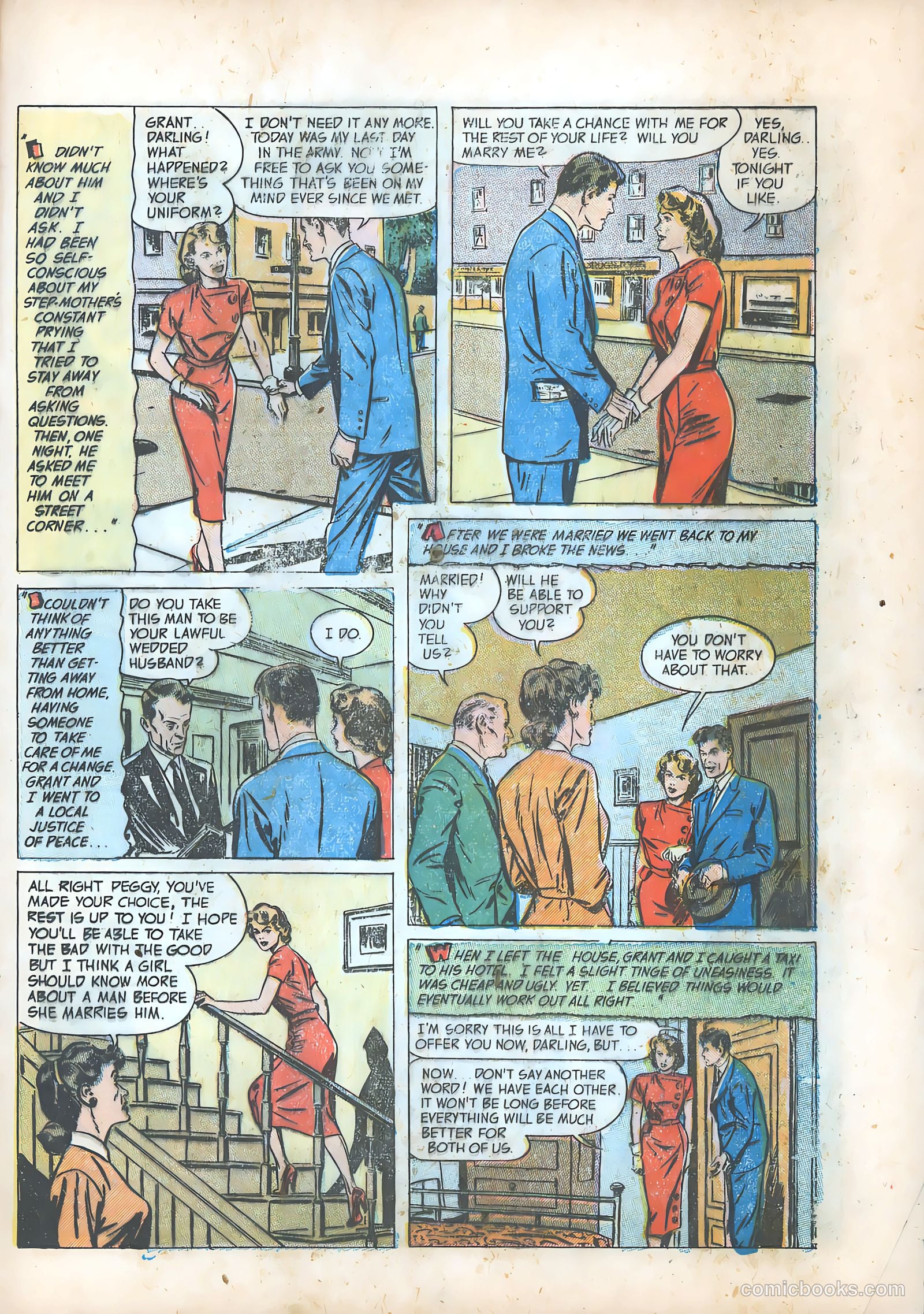 Pictorial Romances #14 (1952) — page 21 of 36