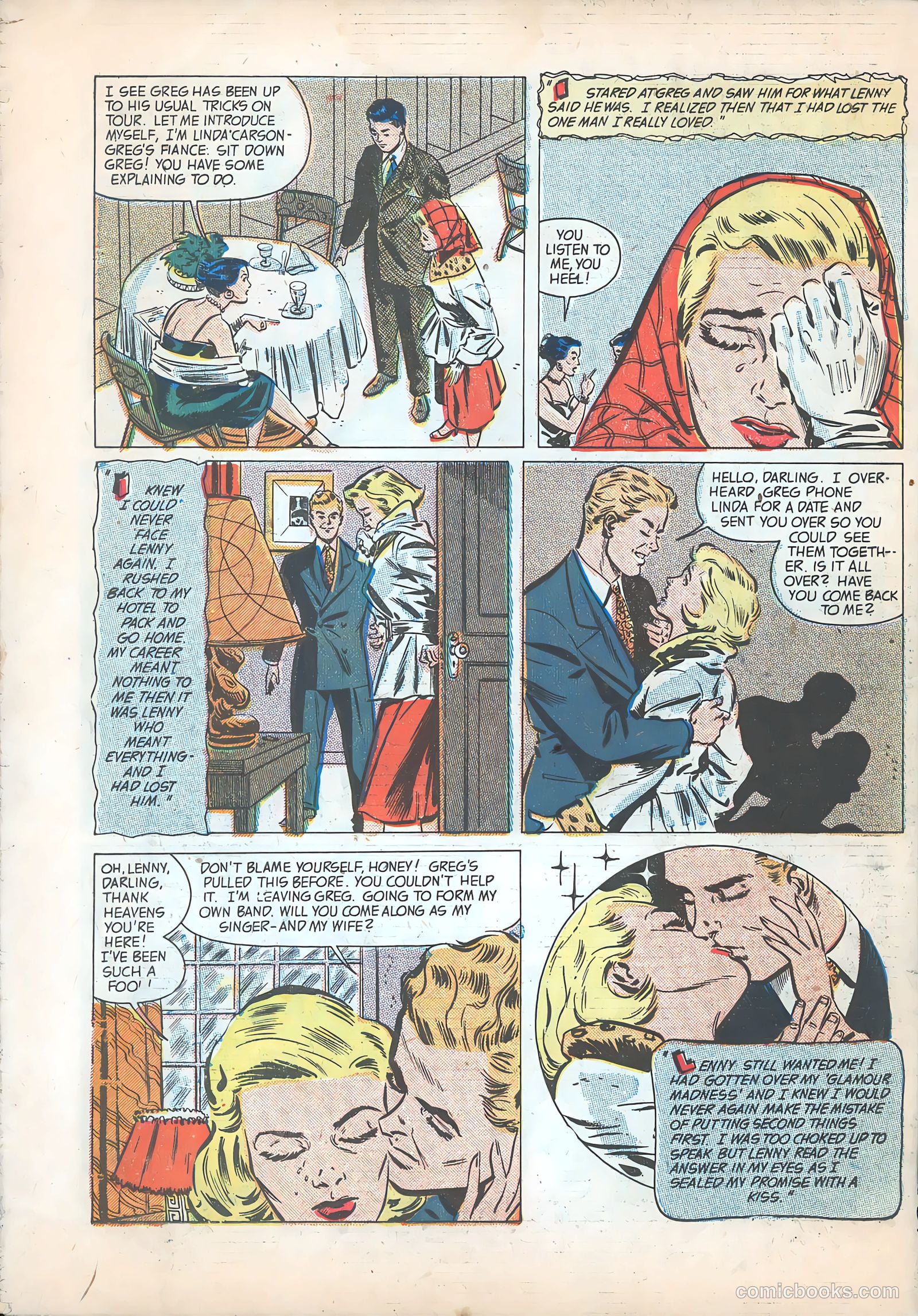 Pictorial Romances #14 (1952) — page 34 of 36