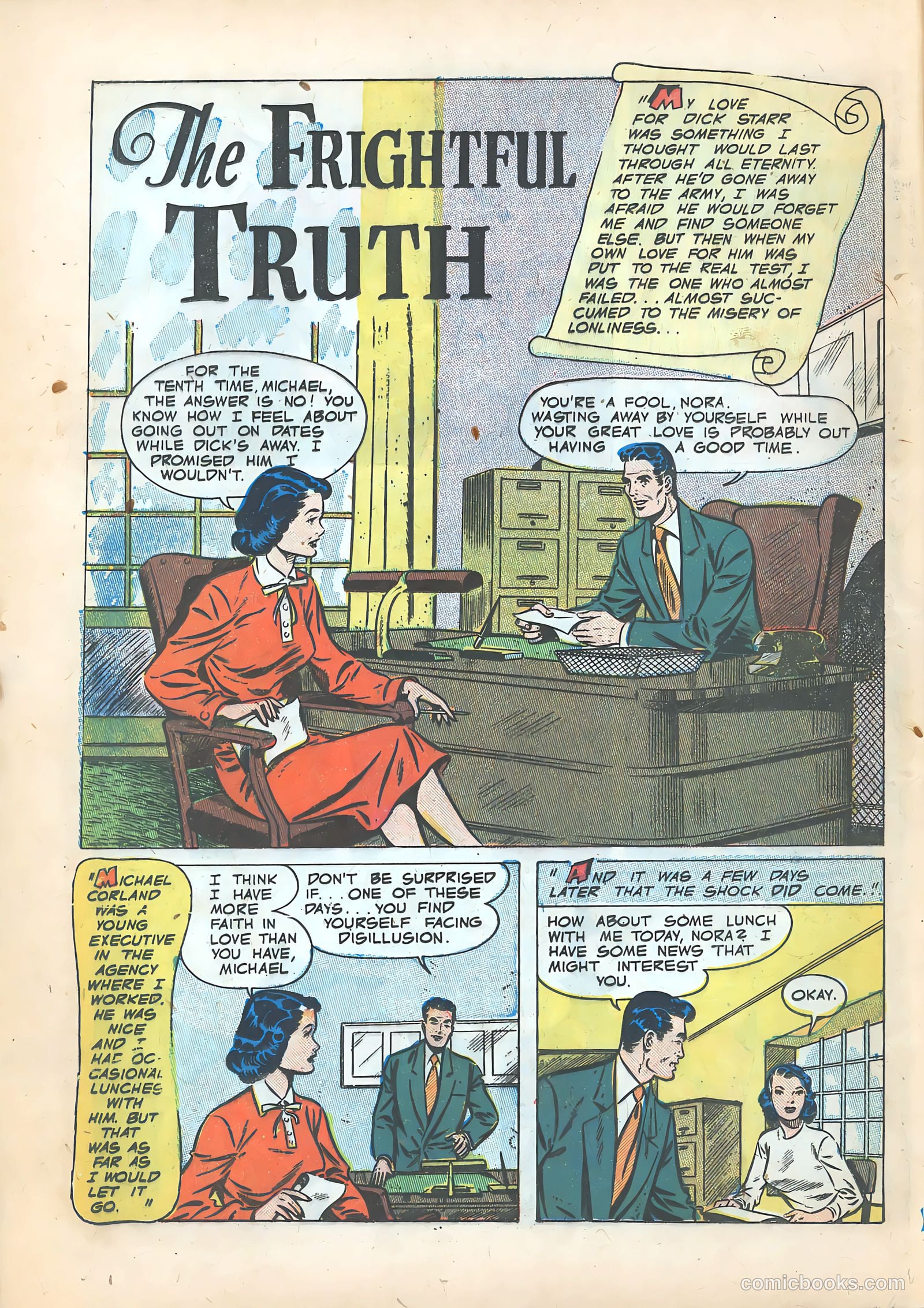 Pictorial Romances #15 (1952) — page 12 of 36