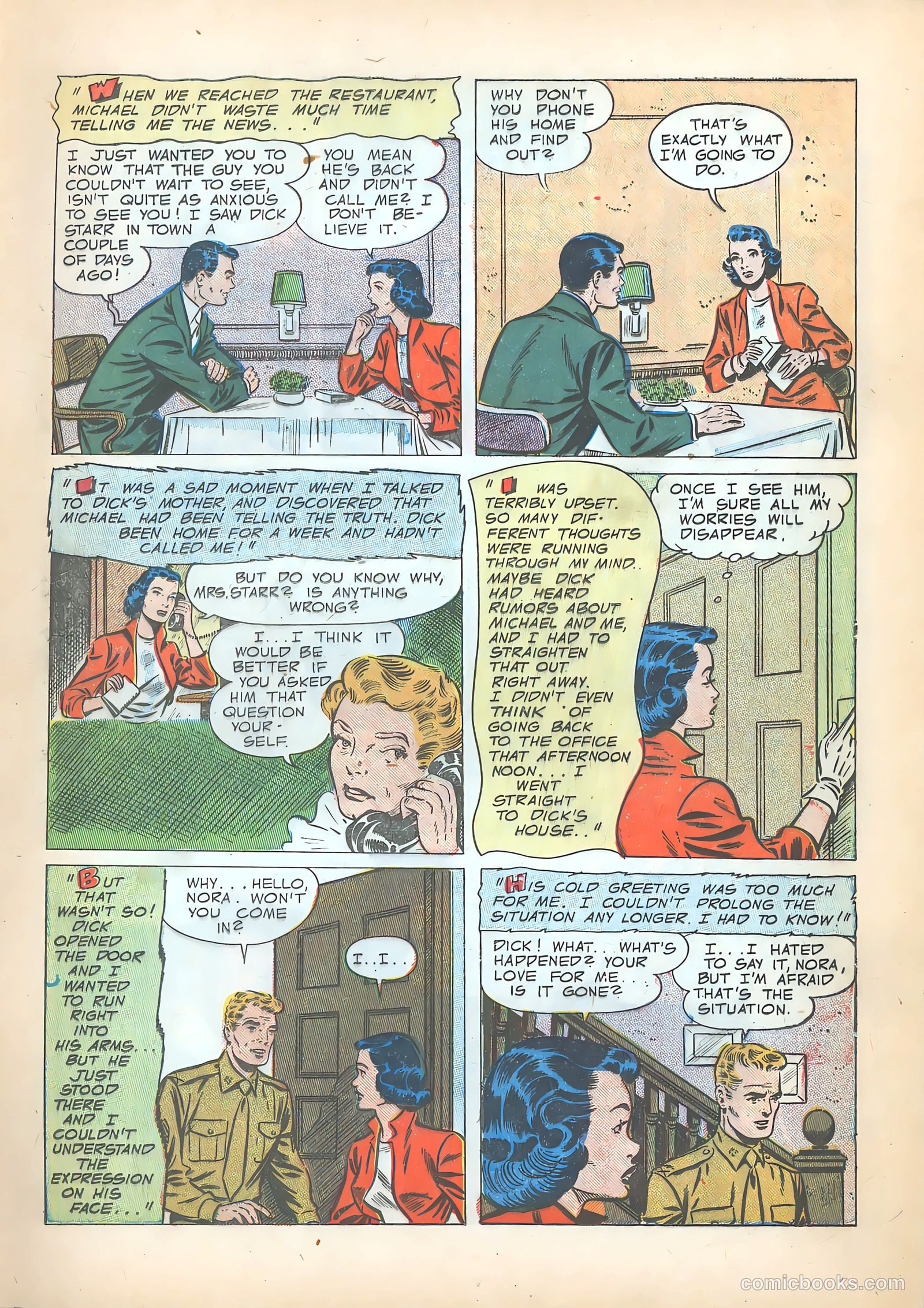 Pictorial Romances #15 (1952) — page 13 of 36