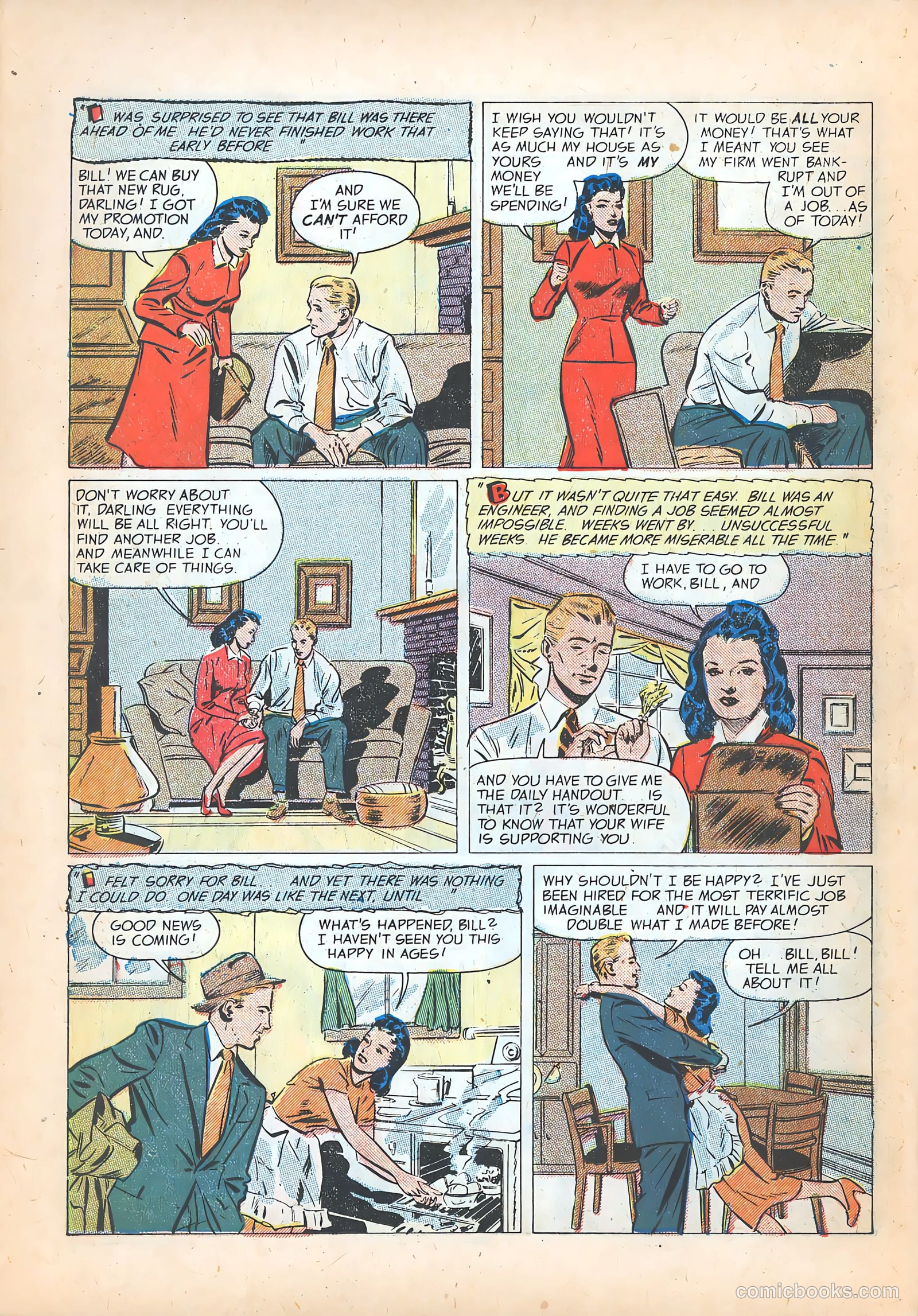 Pictorial Romances #15 (1952) — page 22 of 36