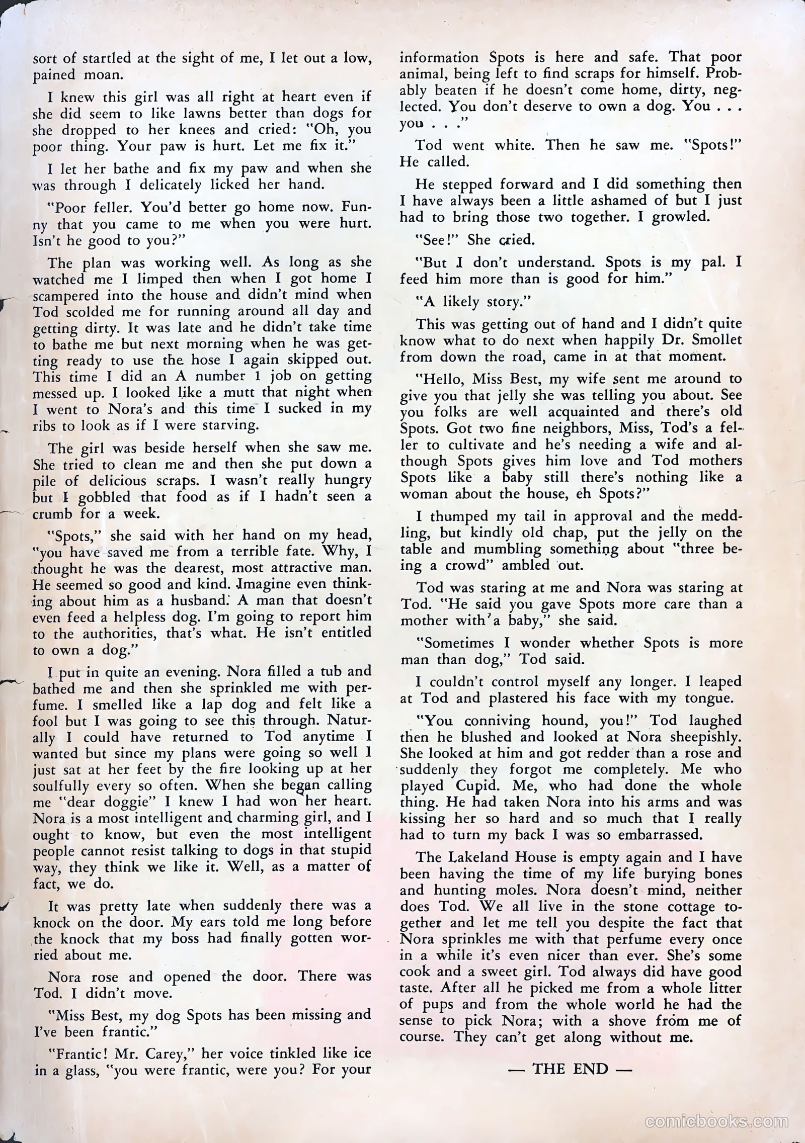 Pictorial Romances #15 (1952) — page 35 of 36