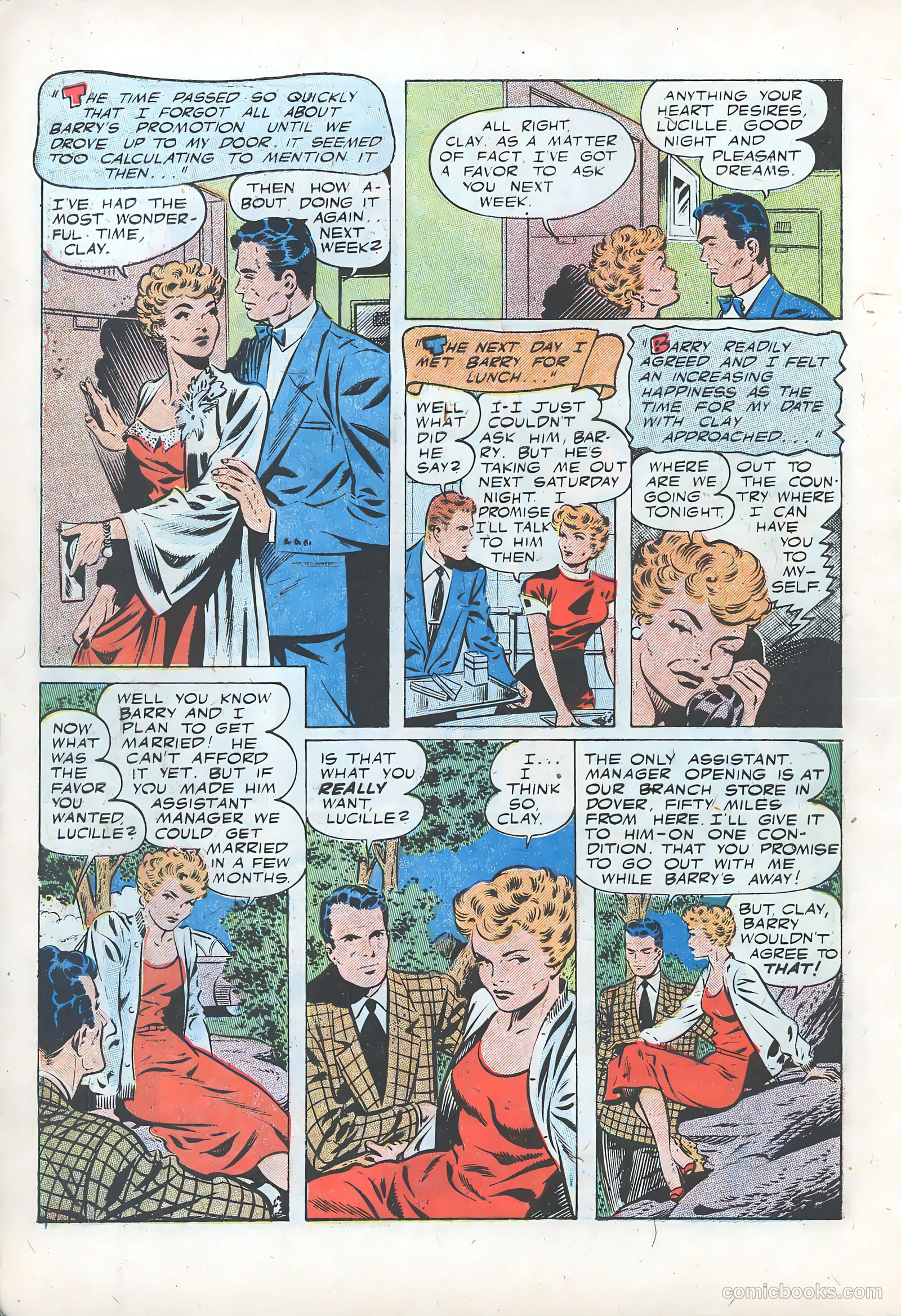 Pictorial Romances #16 (1952) — page 6 of 36
