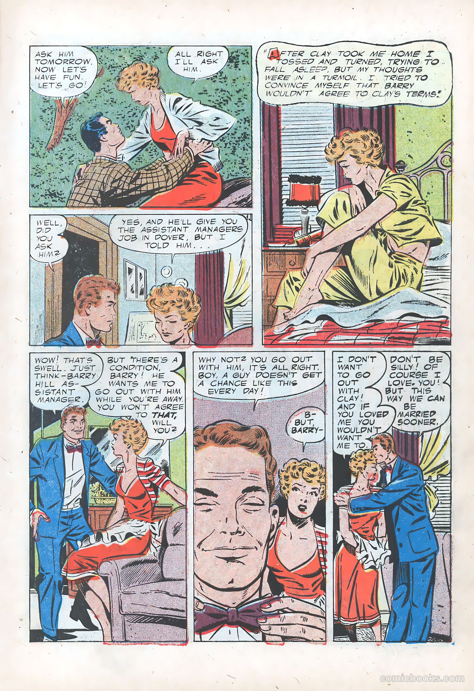 Pictorial Romances #16 (1952) — page 7 of 36