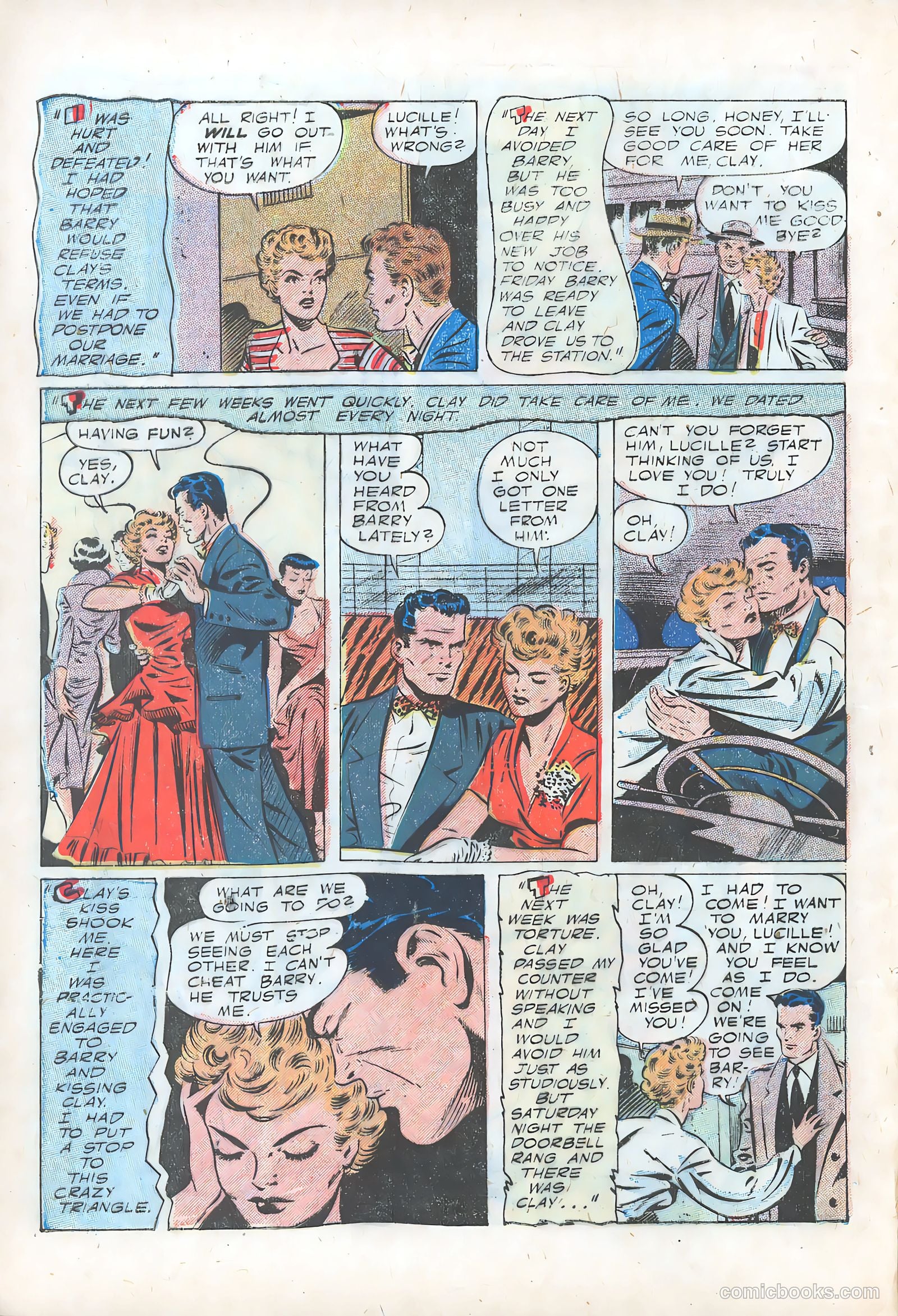 Pictorial Romances #16 (1952) — page 8 of 36