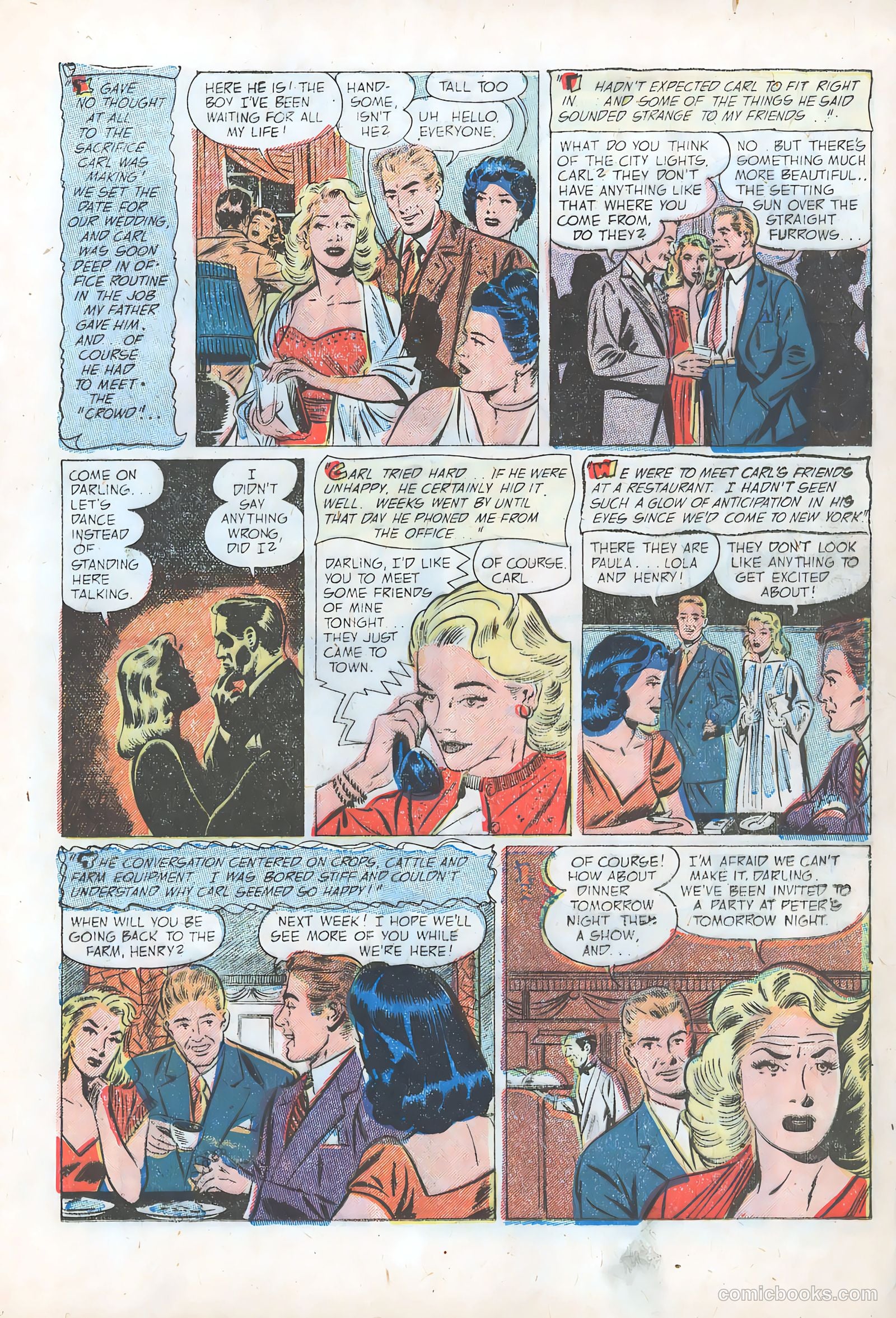 Pictorial Romances #16 (1952) — page 17 of 36