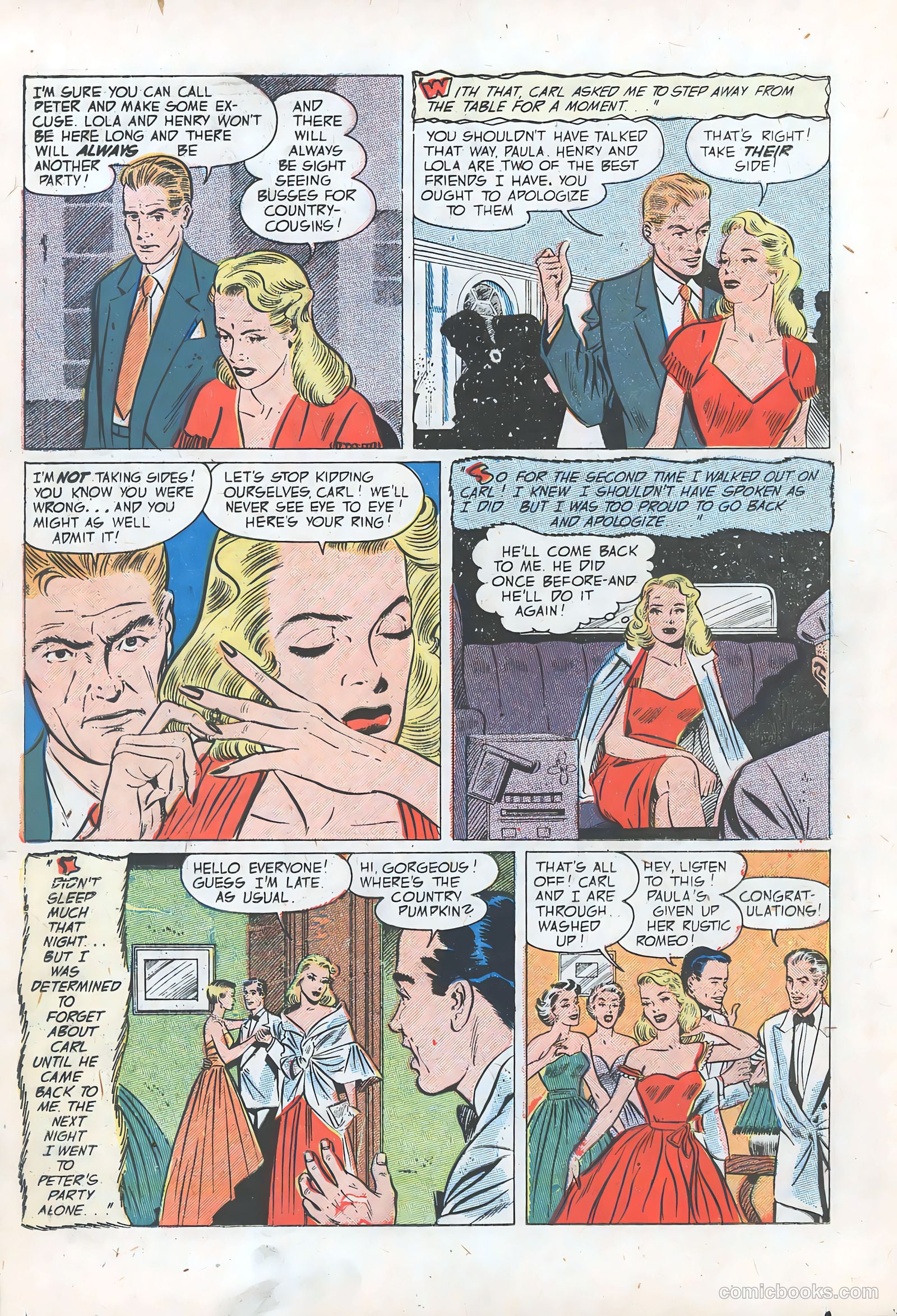 Pictorial Romances #16 (1952) — page 18 of 36