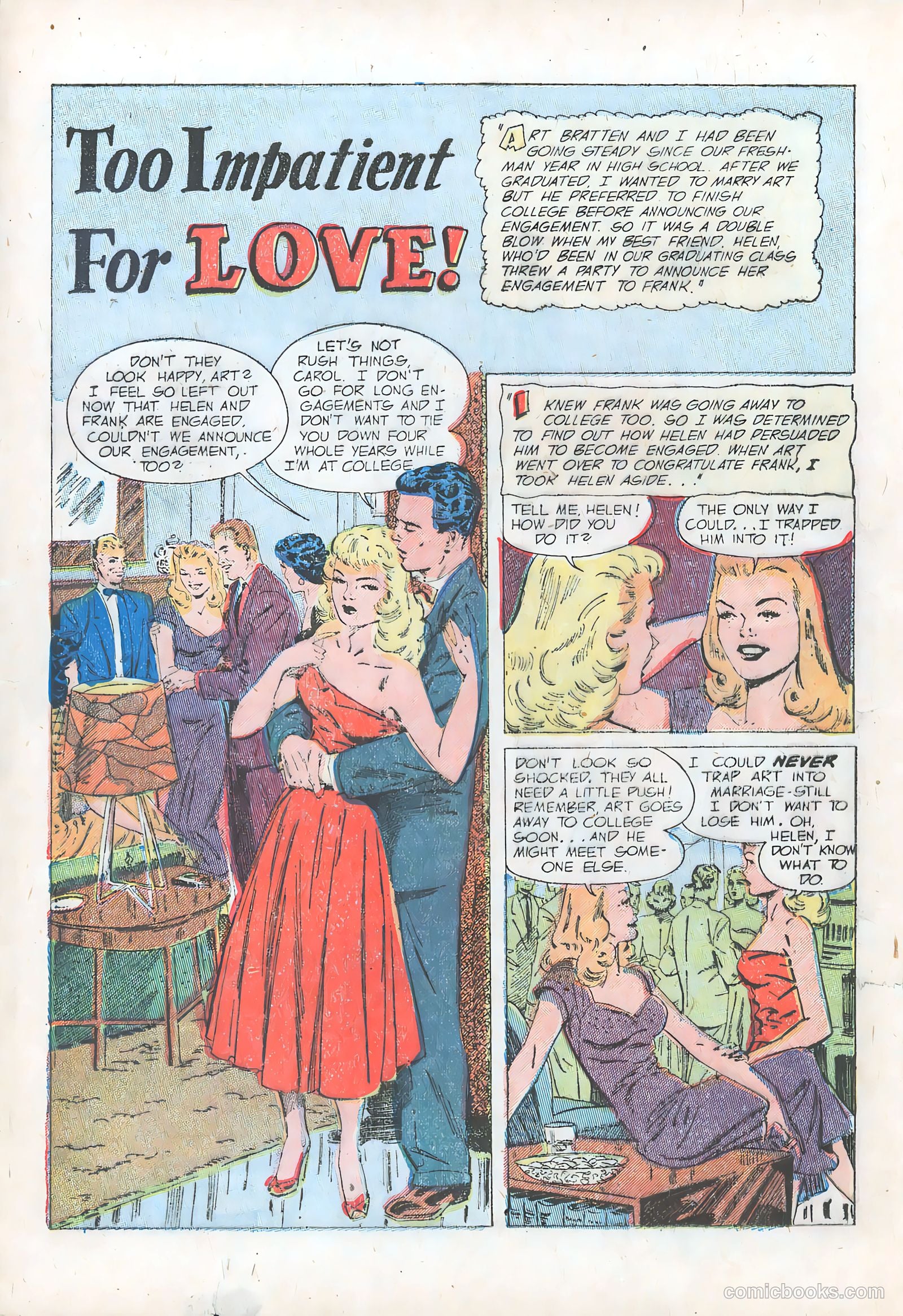 Pictorial Romances #16 (1952) — page 20 of 36