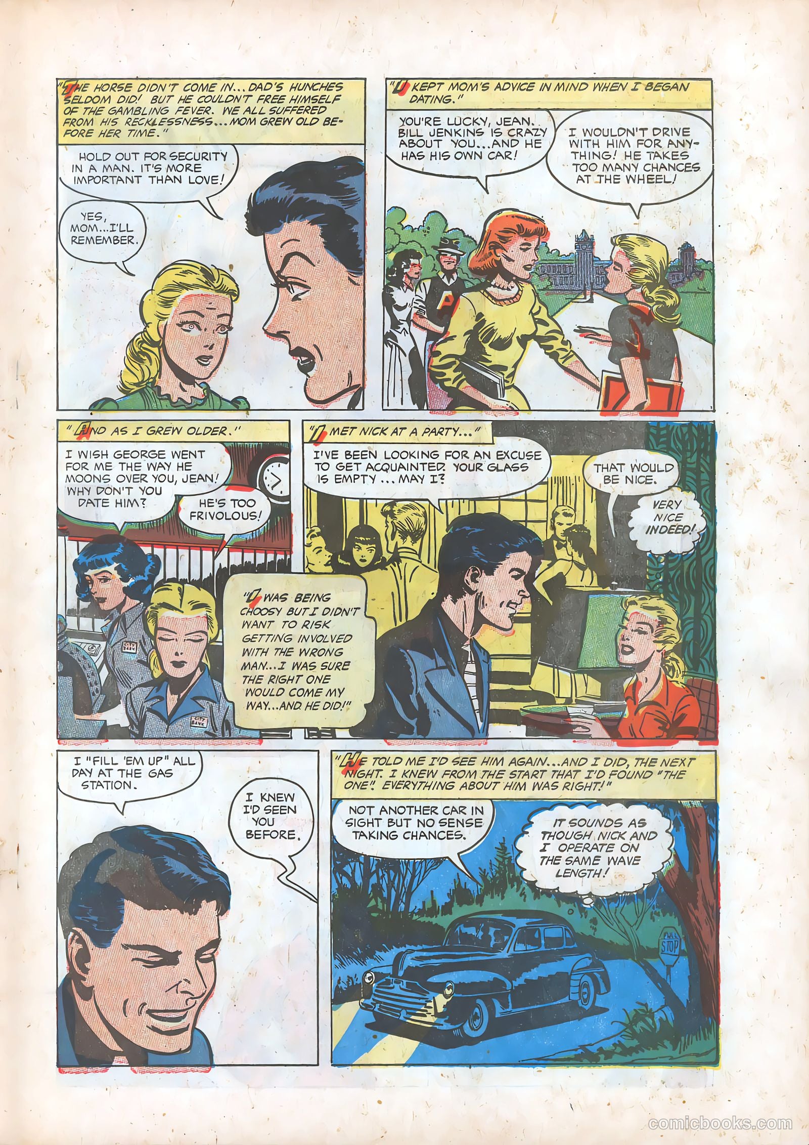 Pictorial Romances #21 (1953) — page 19 of 36