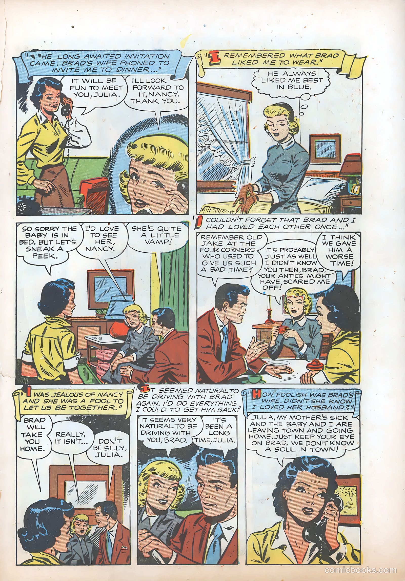 Pictorial Romances #22 (1953) — page 21 of 36