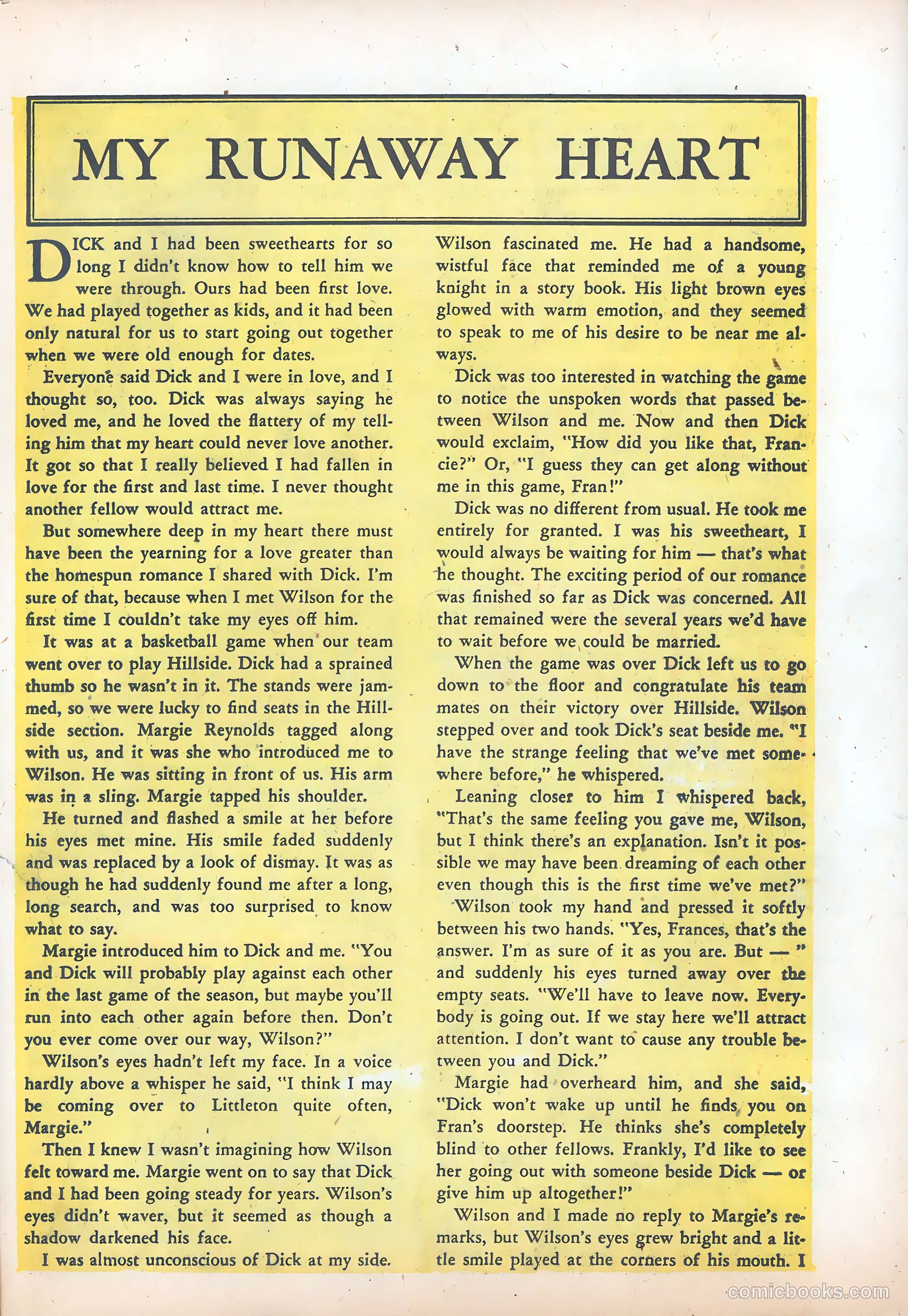 Pictorial Romances #22 (1953) — page 25 of 36