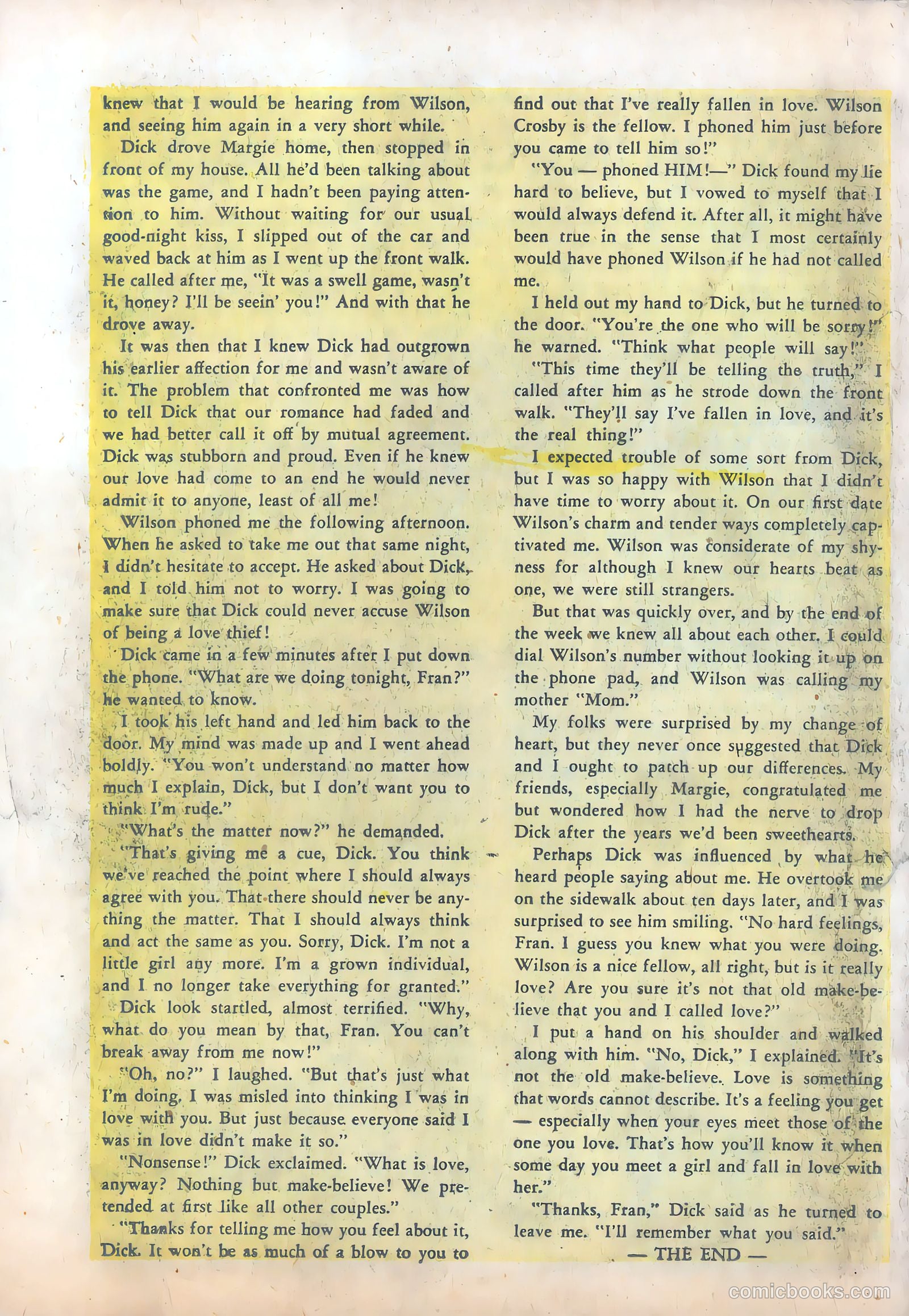 Pictorial Romances #22 (1953) — page 26 of 36