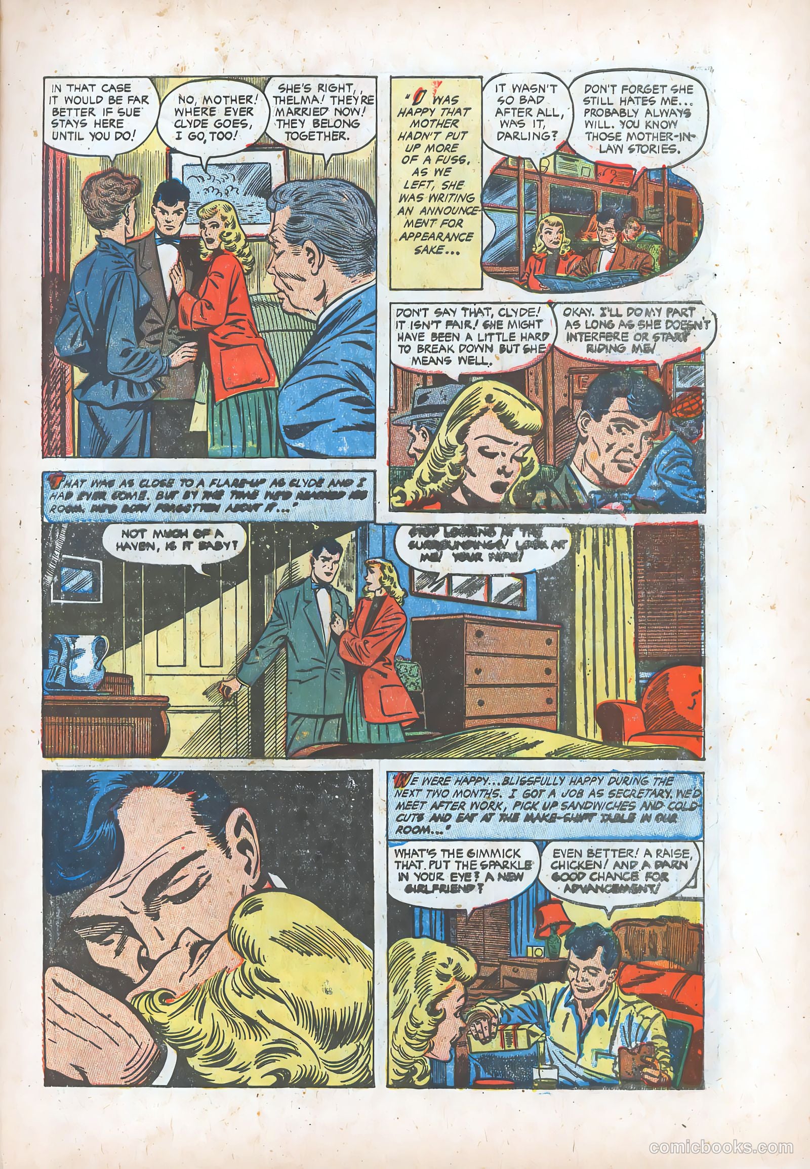 Pictorial Romances #23 (1954) — page 7 of 36