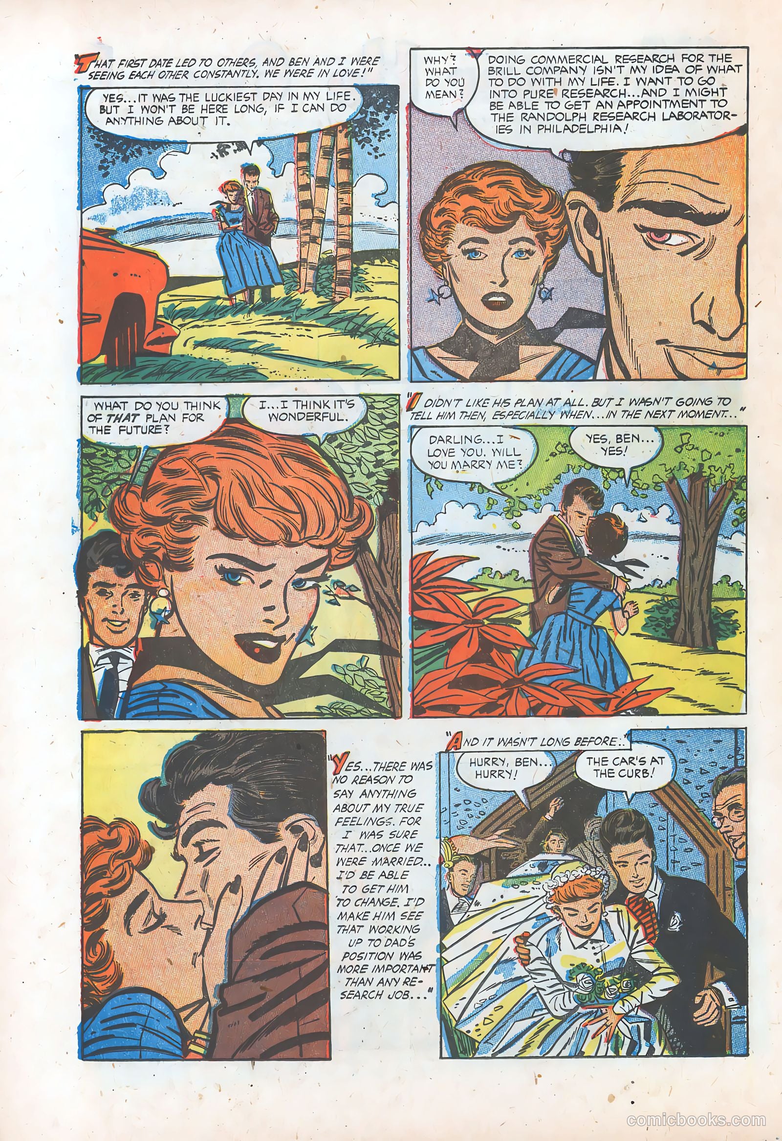 Pictorial Romances #23 (1954) — page 20 of 36